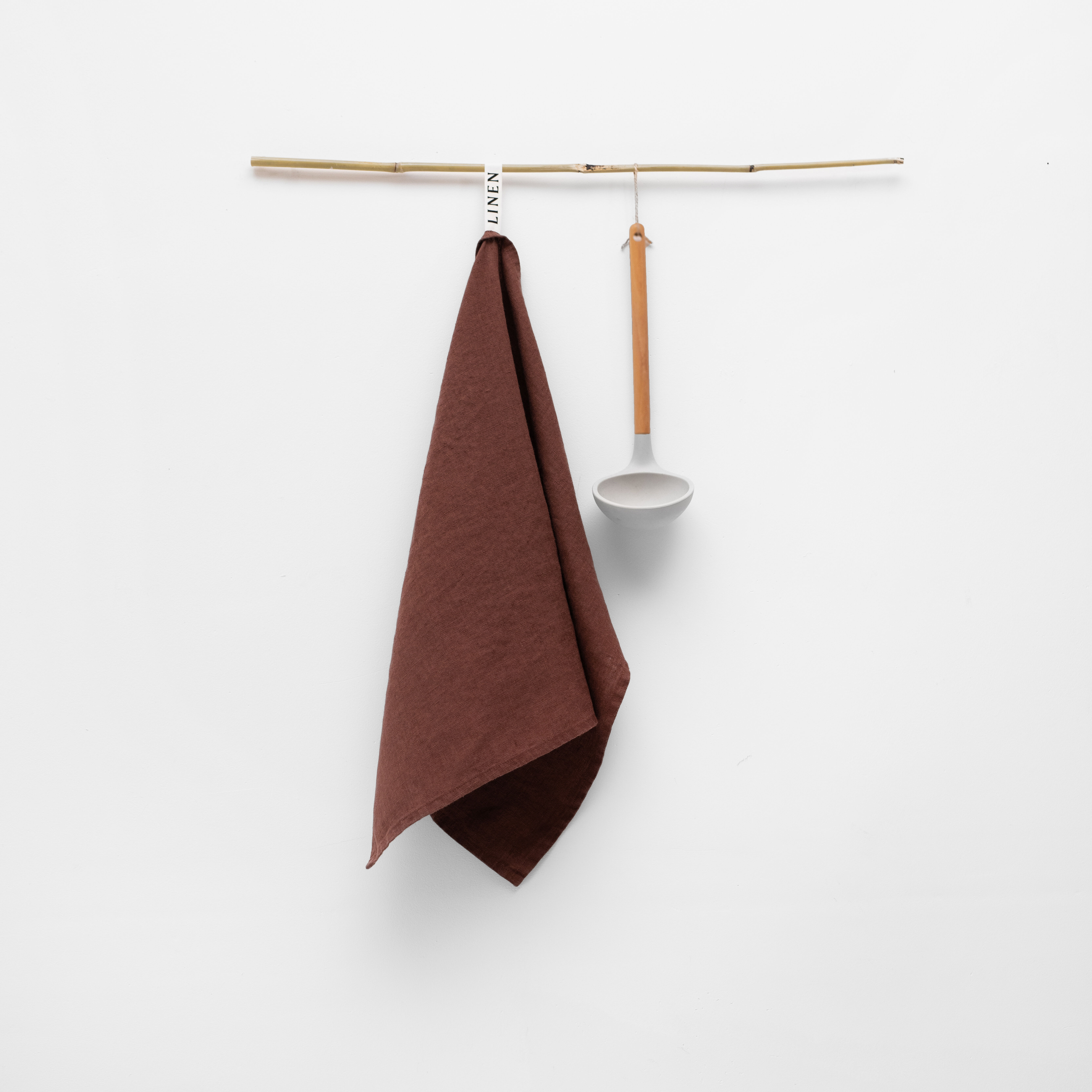 Chocolate Linen Kitchen Towel