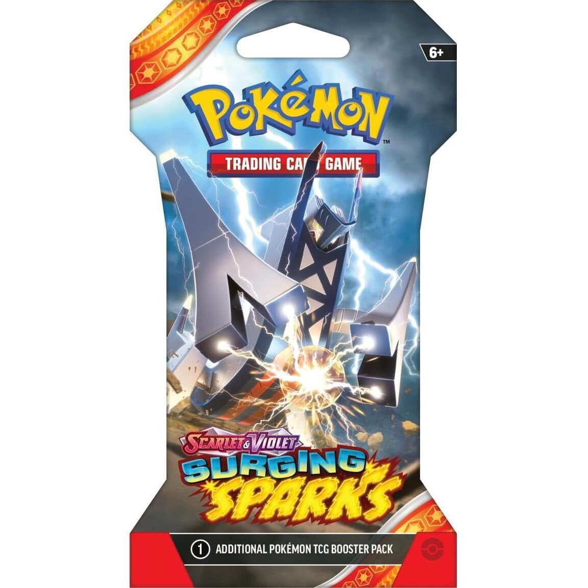 Paquete de refuerzo con fundas de Pokémon Scarlet & Violet: Surging Sparks