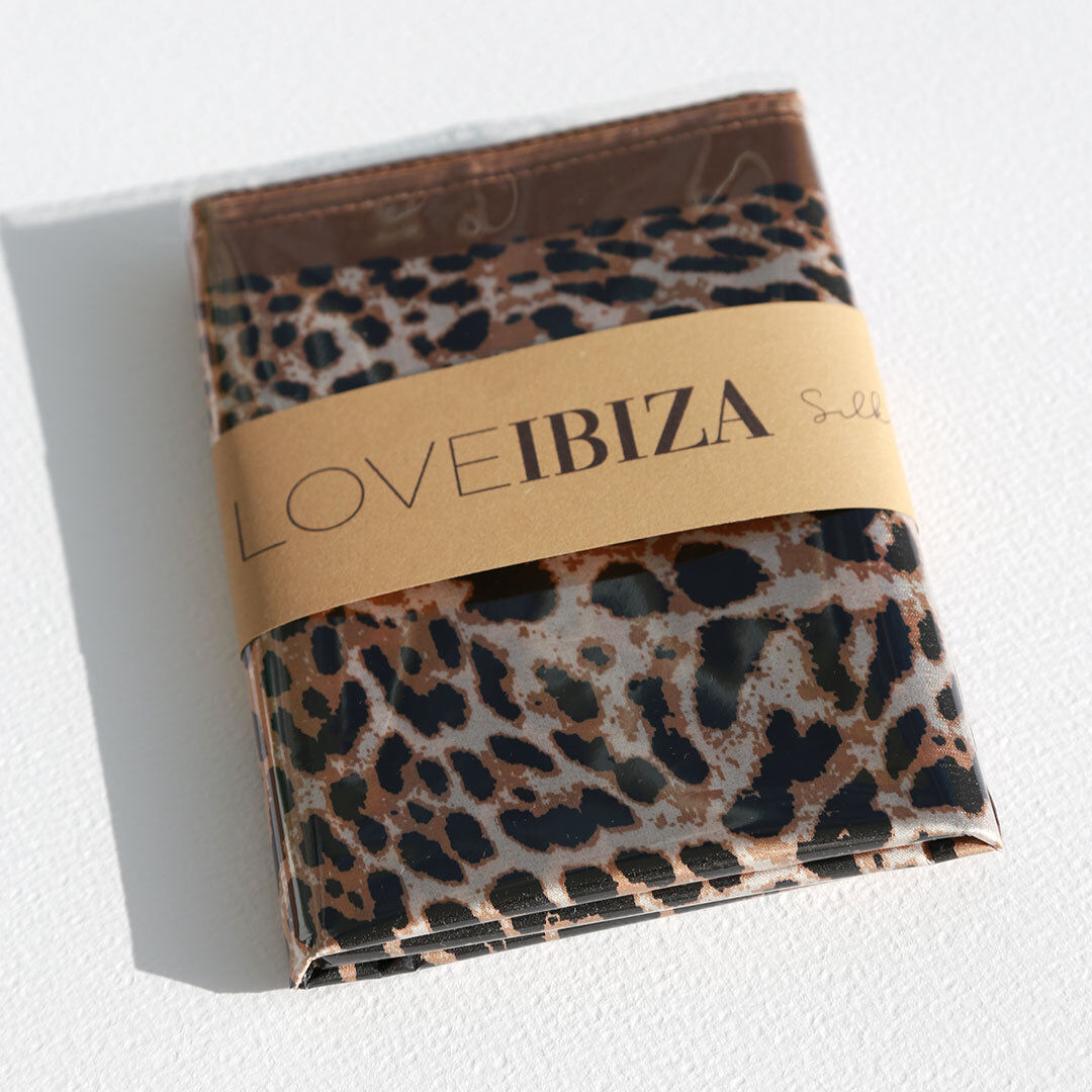 Satin bandana scarf leopard