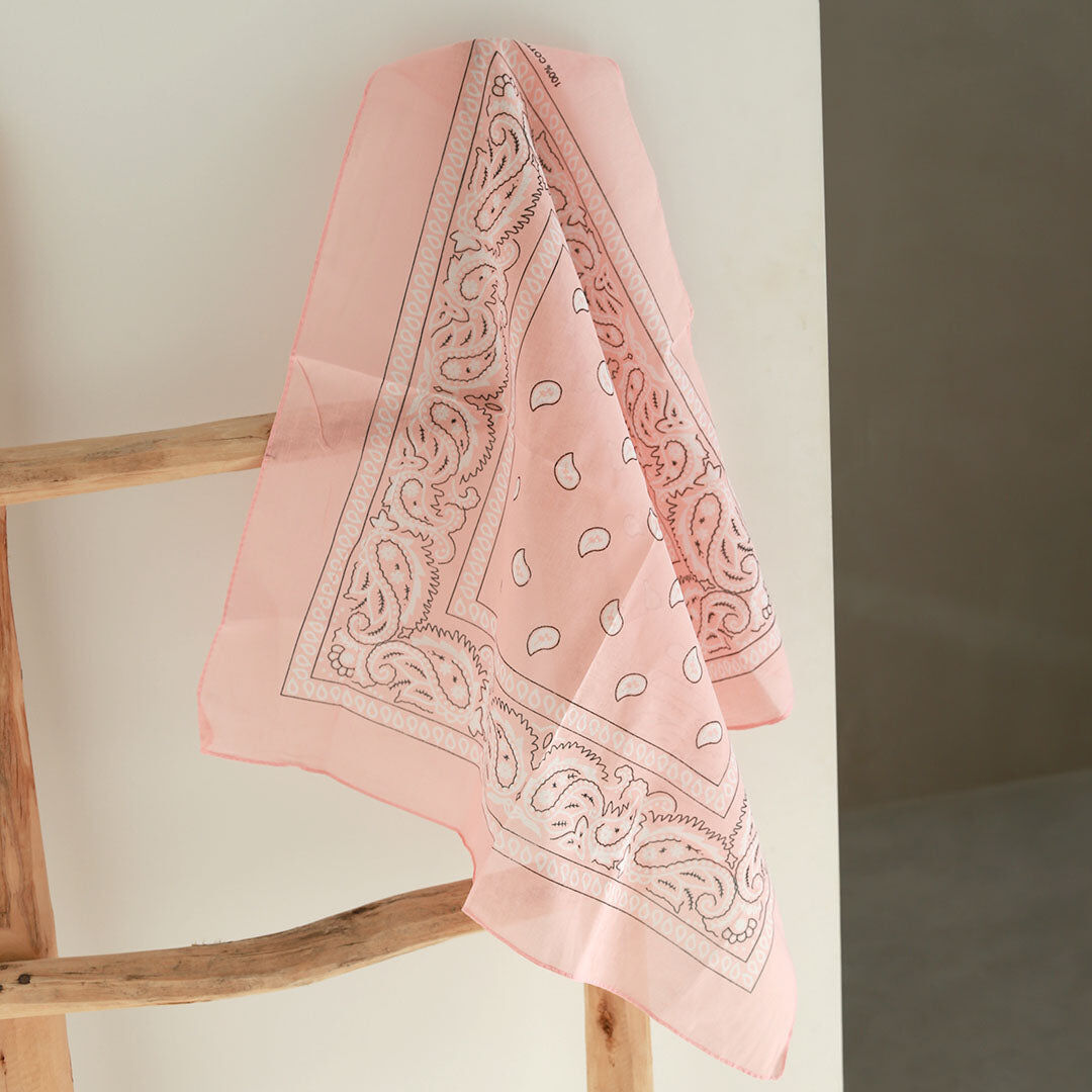 Salmon bandana scarf