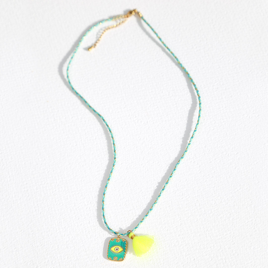 Turquoise eye necklace