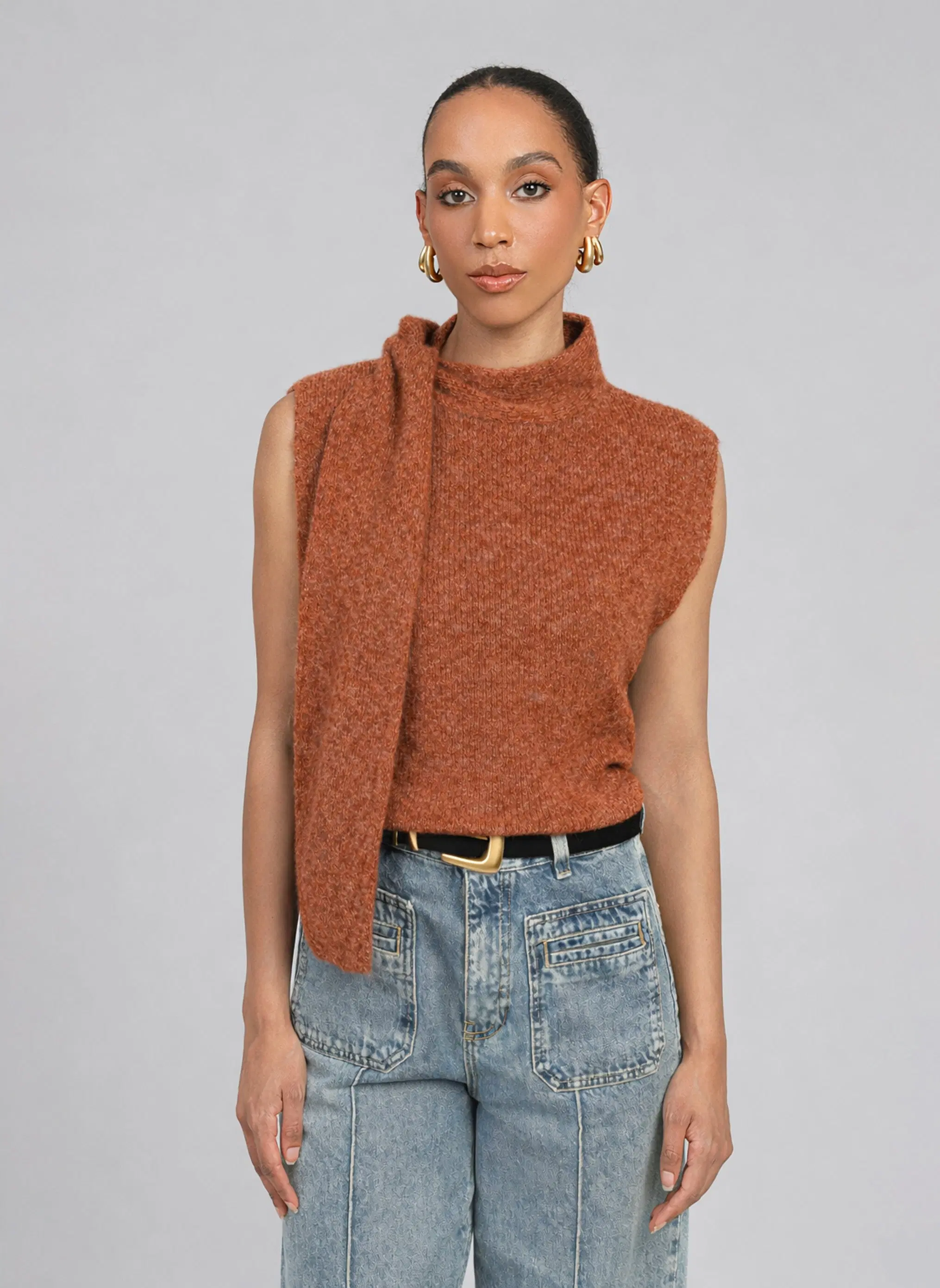 Achat PULL LABIANI caramel en gros