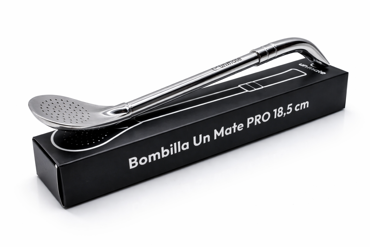 Un Mate Pro Bombilla - Professional Stainless Steel Yerba Mate Straw (18.5cm) for yerba mate tea