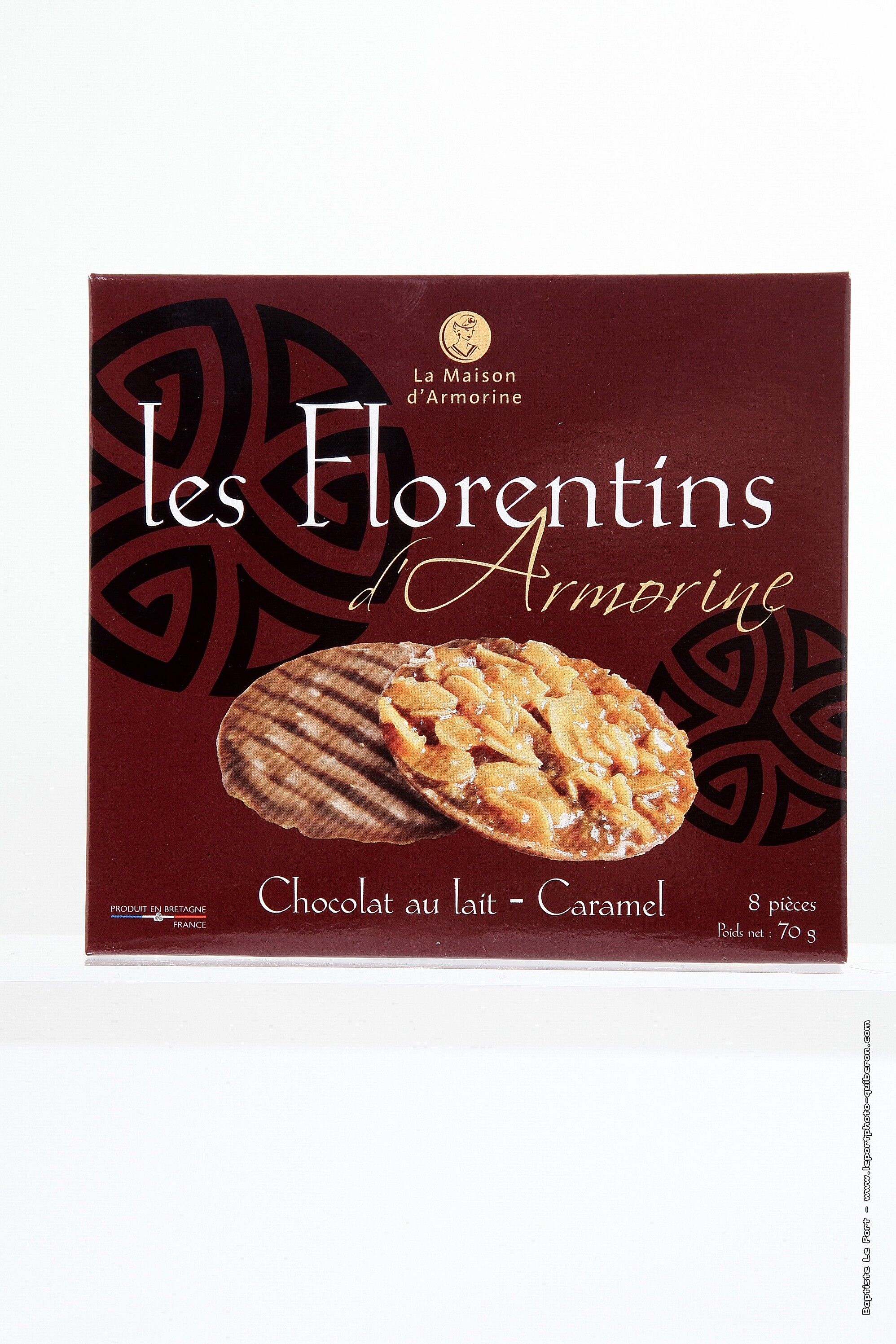 Milk chocolate Florentines - Pocket pack of 2 pieces - 17g