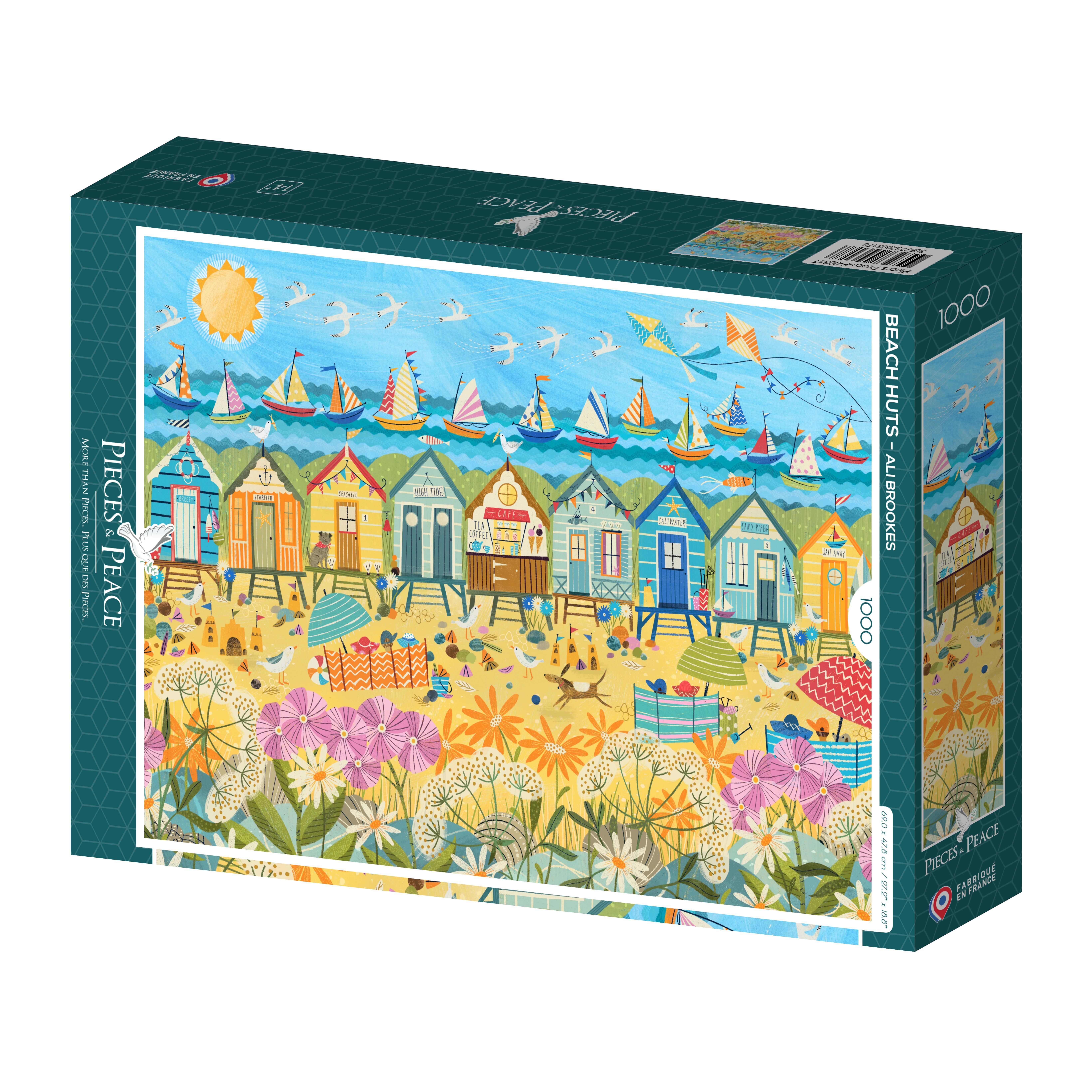 1000 Piece Puzzle - Beach Huts