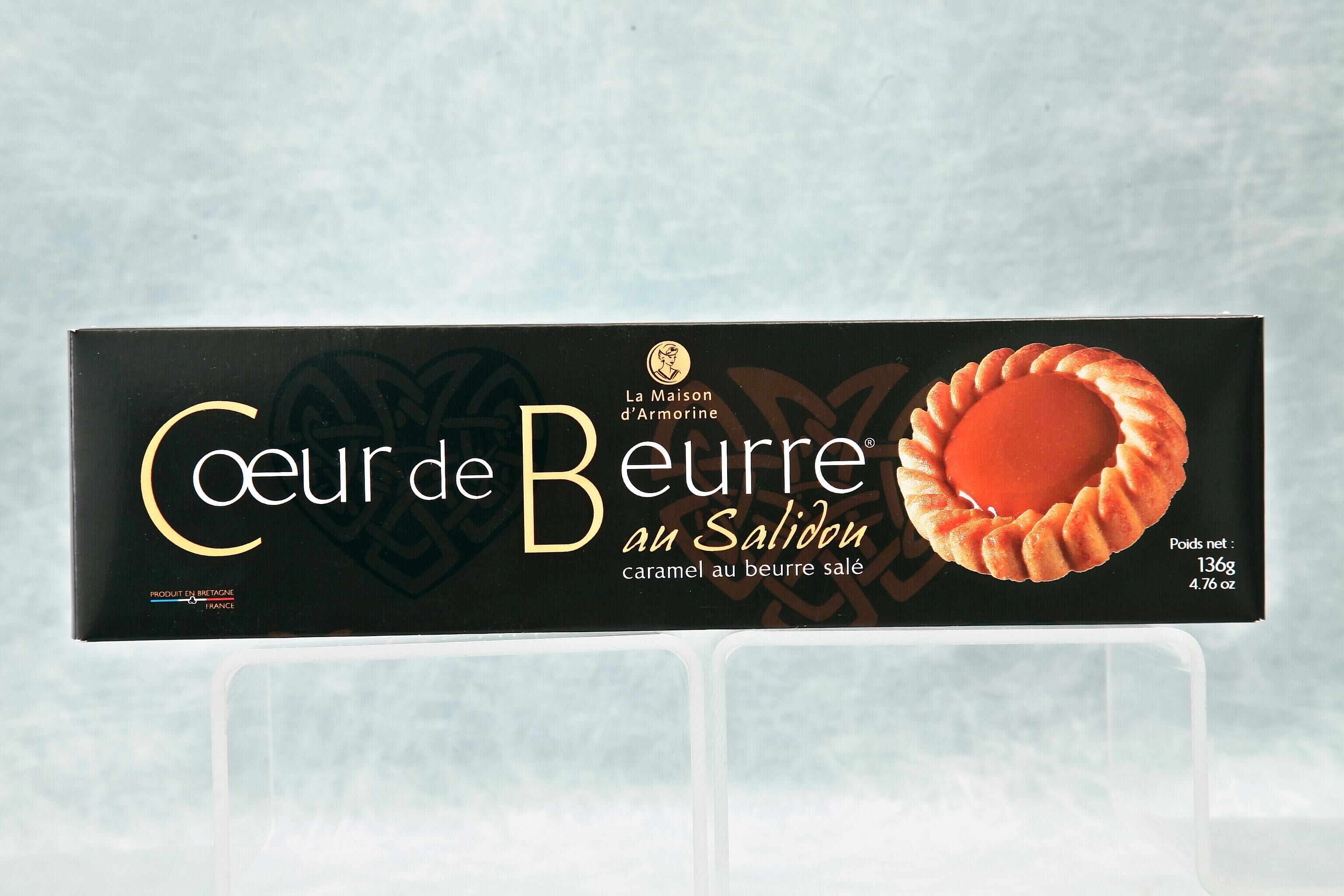 Salted caramel tartlet and heart - Pack of 8 pieces - Buttery heart - 136g