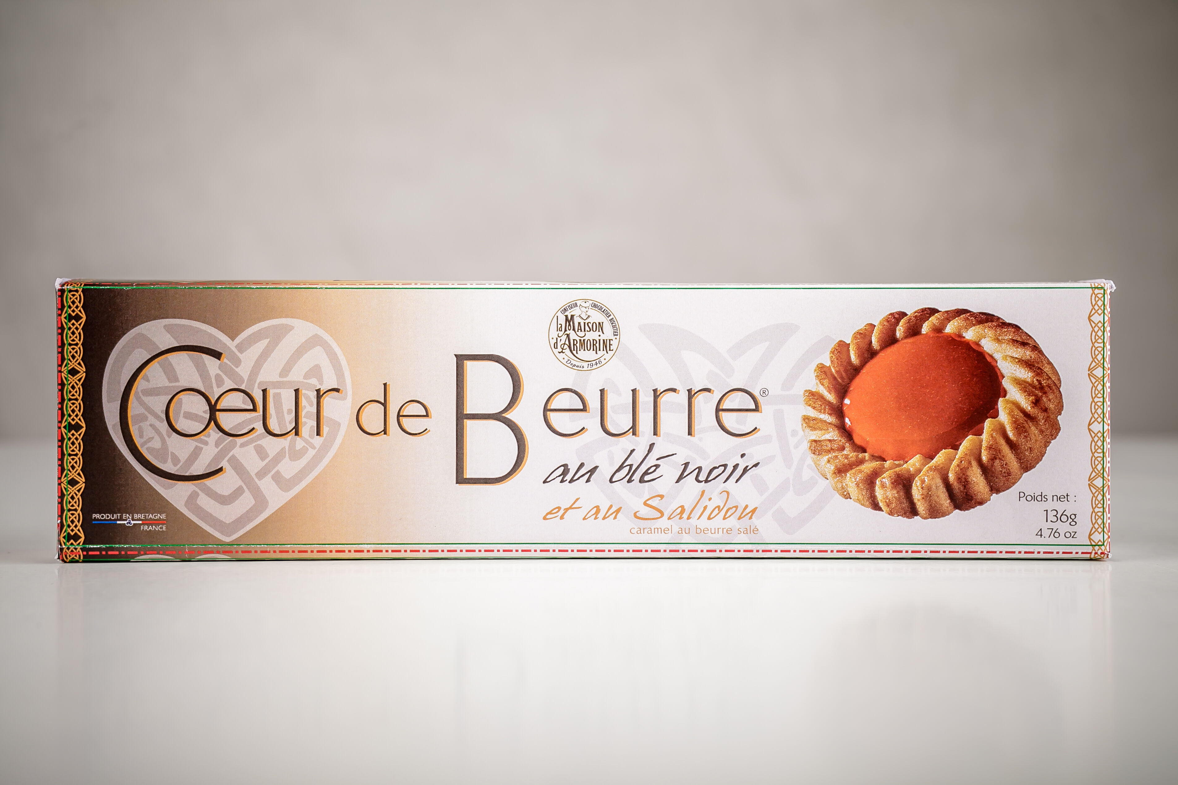 Buckwheat tartlet with a salted caramel center - Pack of 8 - Buckwheat center - 136g