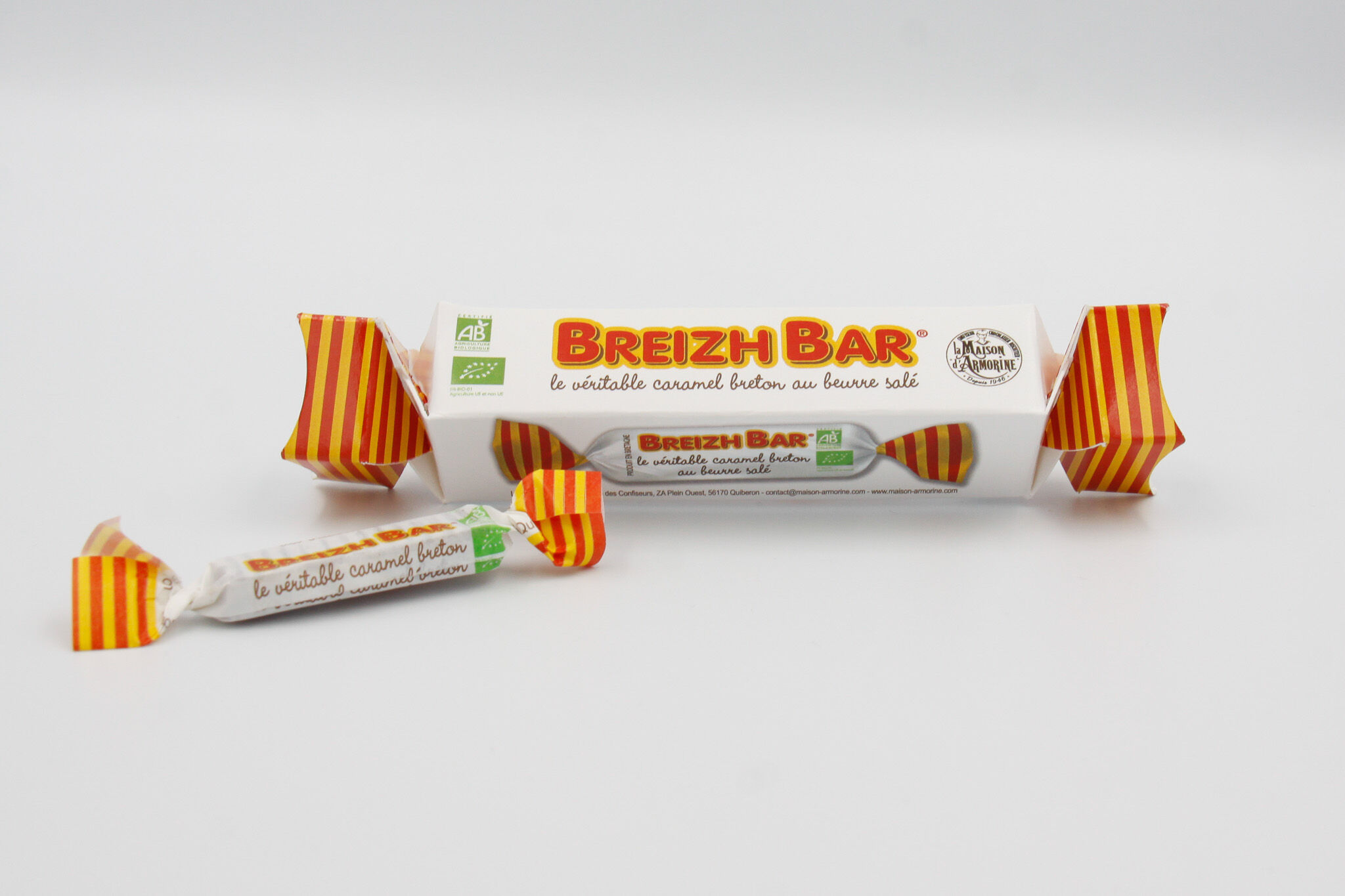 Cracker small soft caramel bar - organic - 30g - Breizh Bar