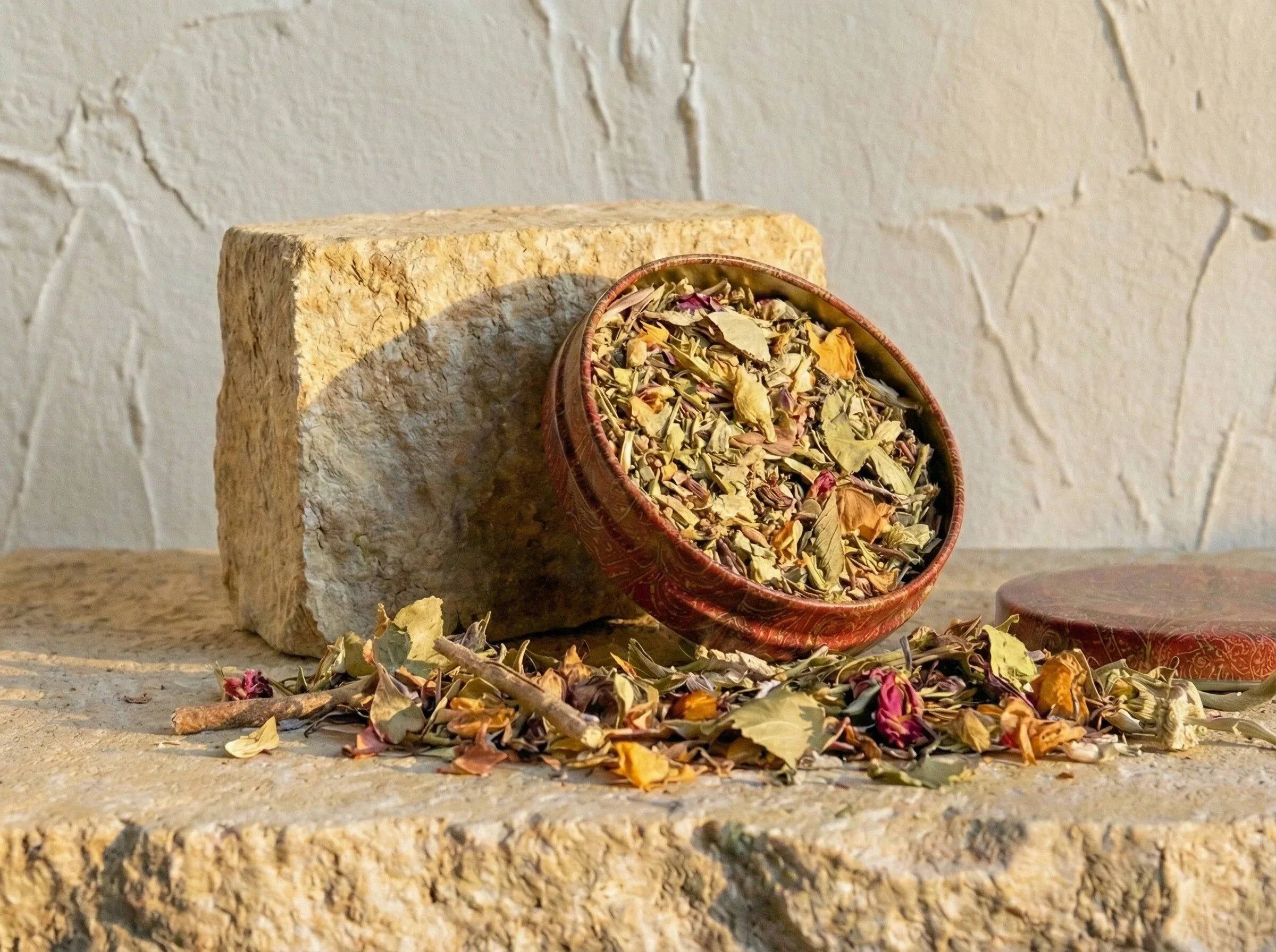 Protective Incense Herbs & Resins - Shield & Purity Gold House