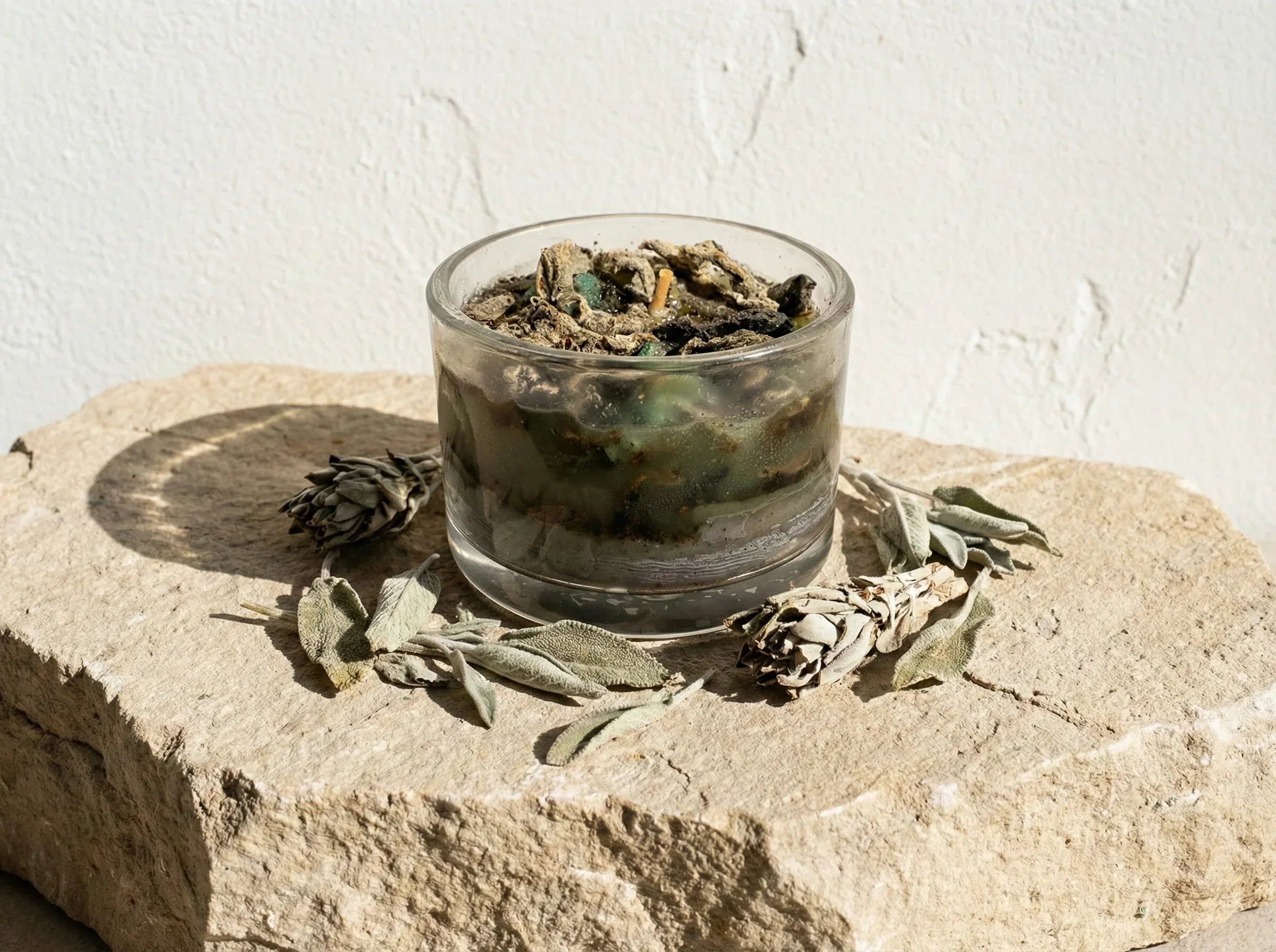 Handcrafted Sage & Myrrh Candle - Purification & Harmony