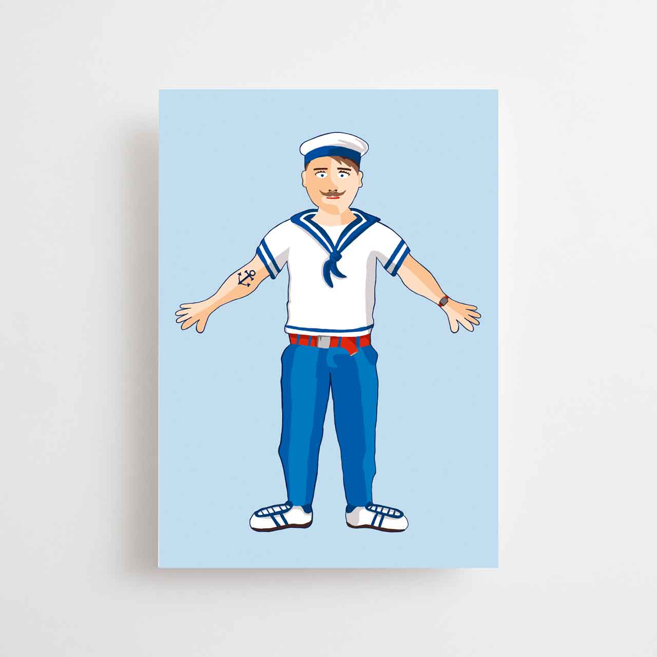 Maritime postcard - Uwe