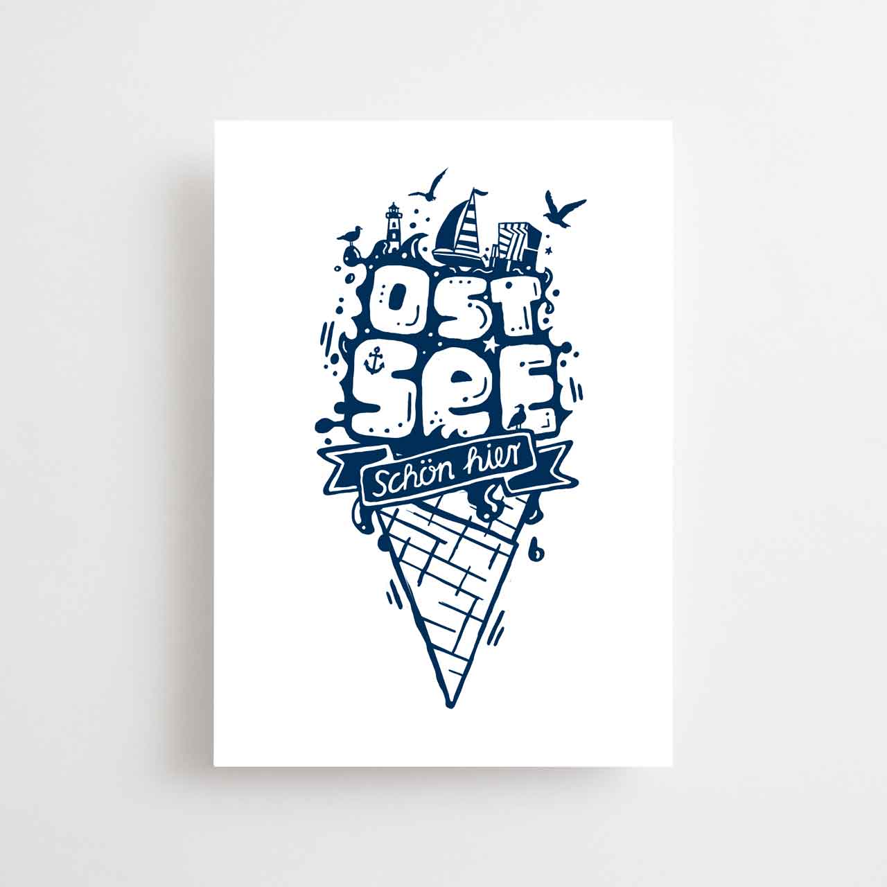 Maritime postcard - Baltic Sea - Beautiful here