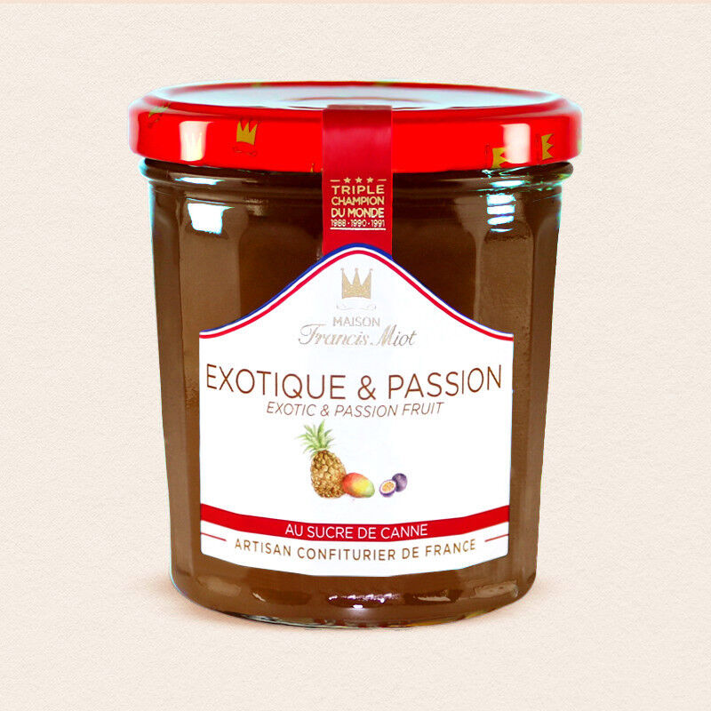 Exotic passion fruit jam with cane sugar - 340g