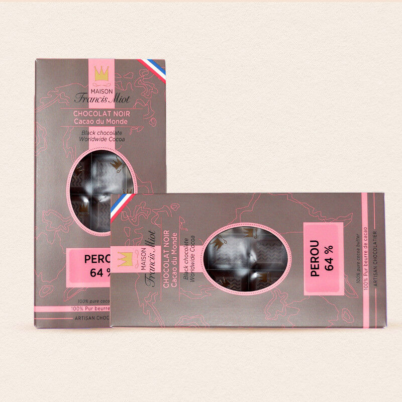 Dark chocolate from Peru (64% cocoa) - 80g