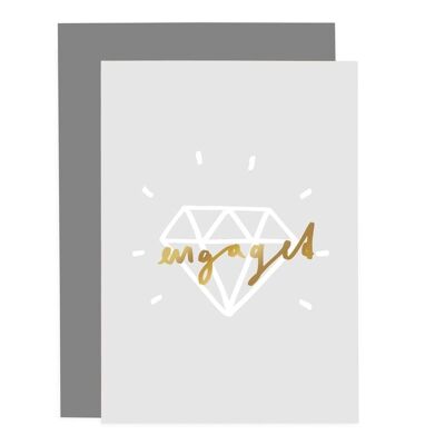 Engaged Diamond Card