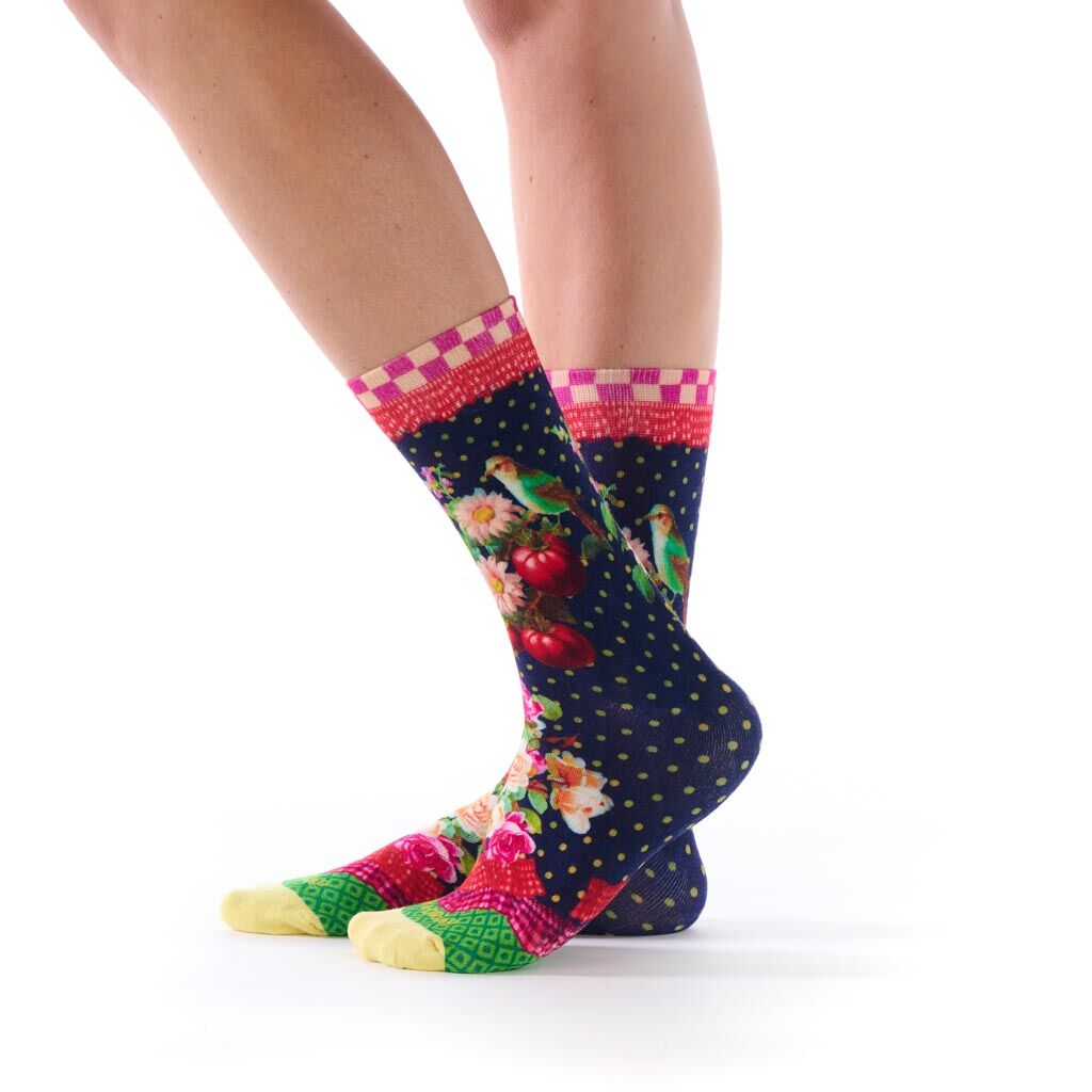 Chaussettes imprimées Solanacée