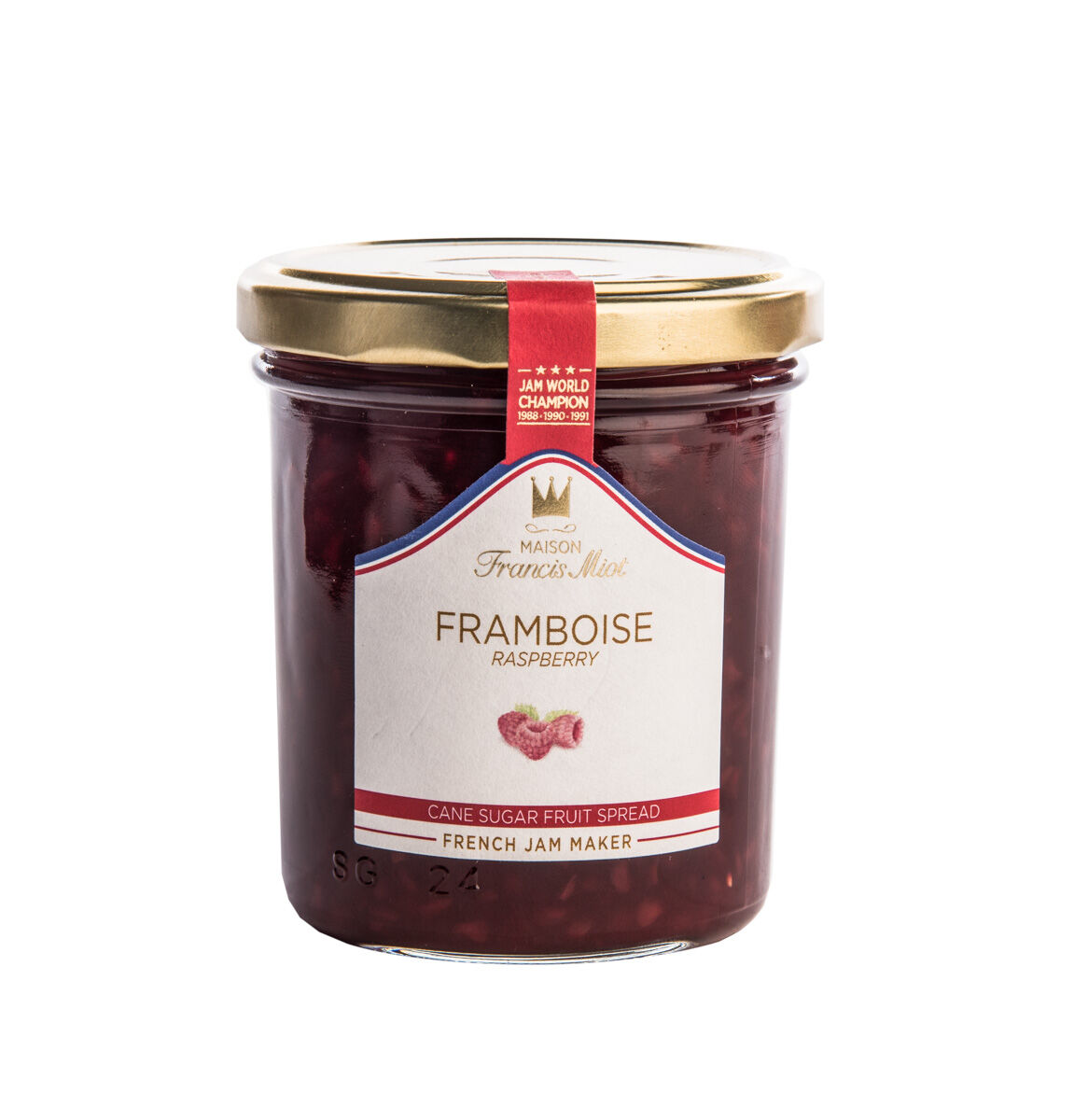 Raspberry jam with cane sugar - 220g