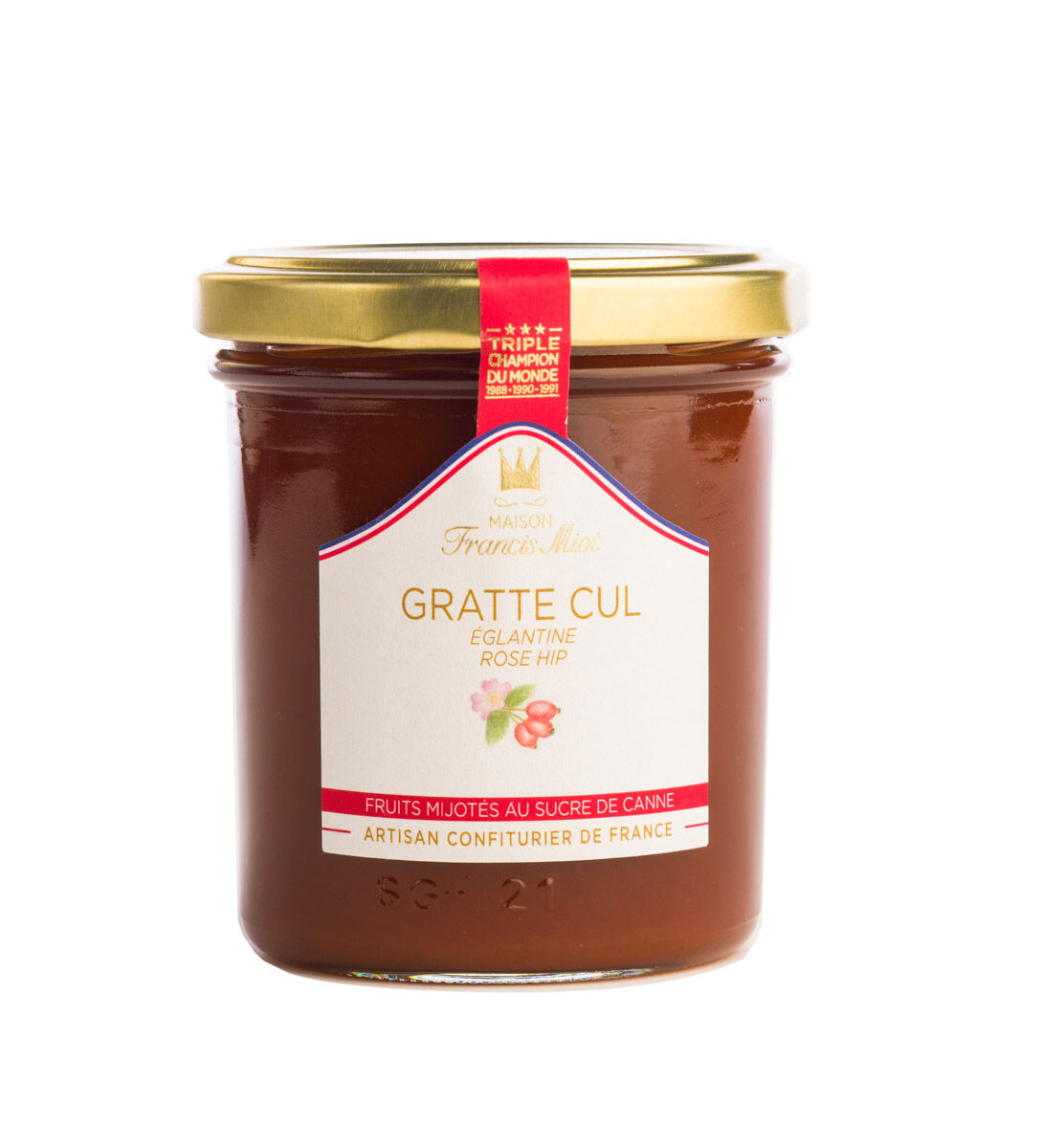 Scratchy bum jam with cane sugar - 220g
