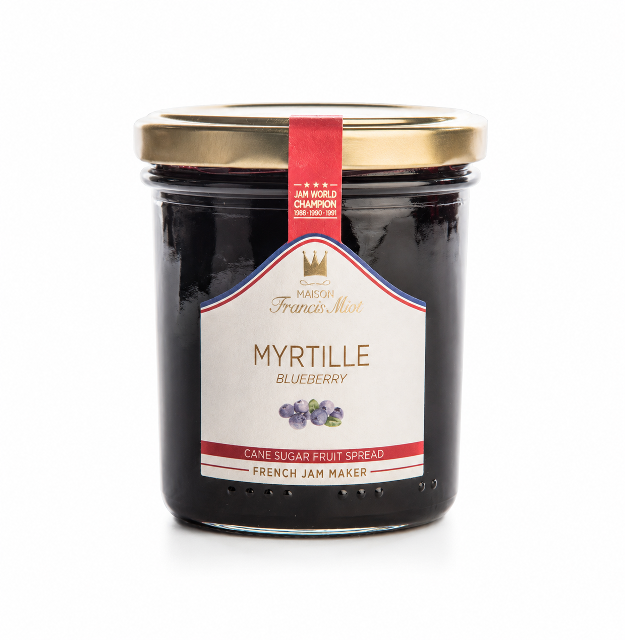 Blueberry jam with cane sugar - 220g