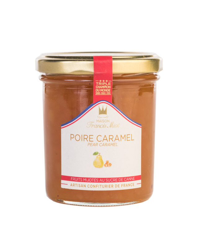 Caramelized pear fruit preparation with cane sugar - 220g