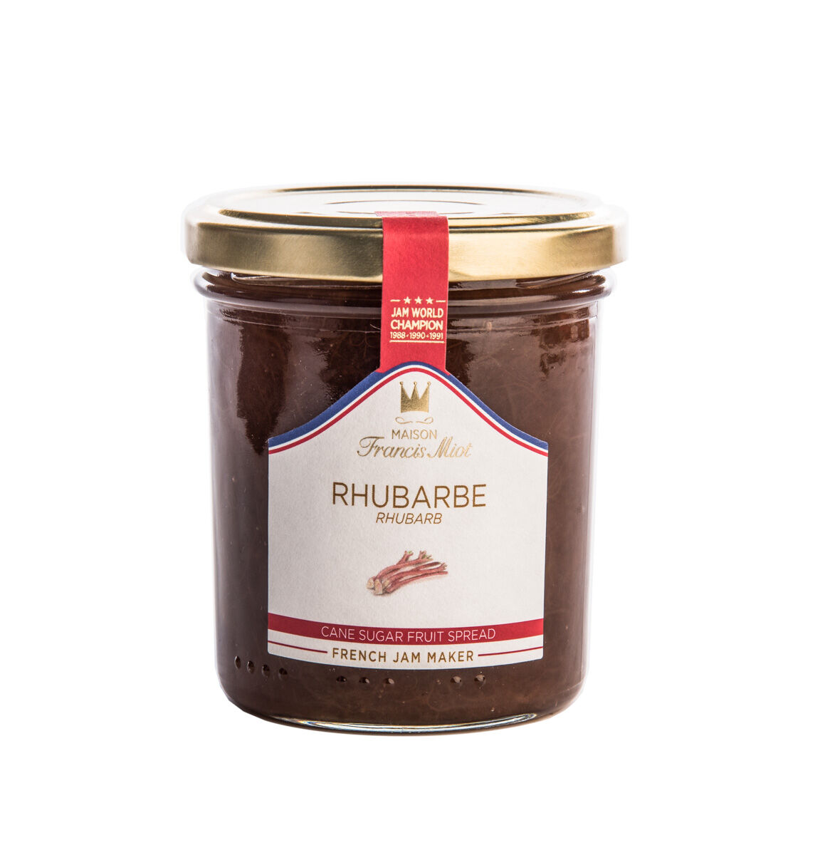 Rhubarb jam with cane sugar - 220g