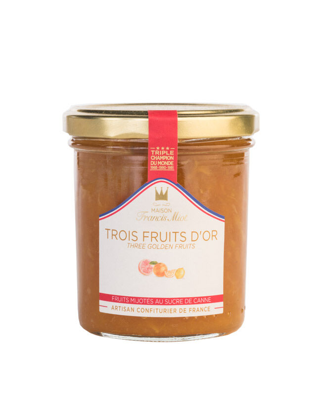 Three Golden Fruit Jam with Cane Sugar - 220g
