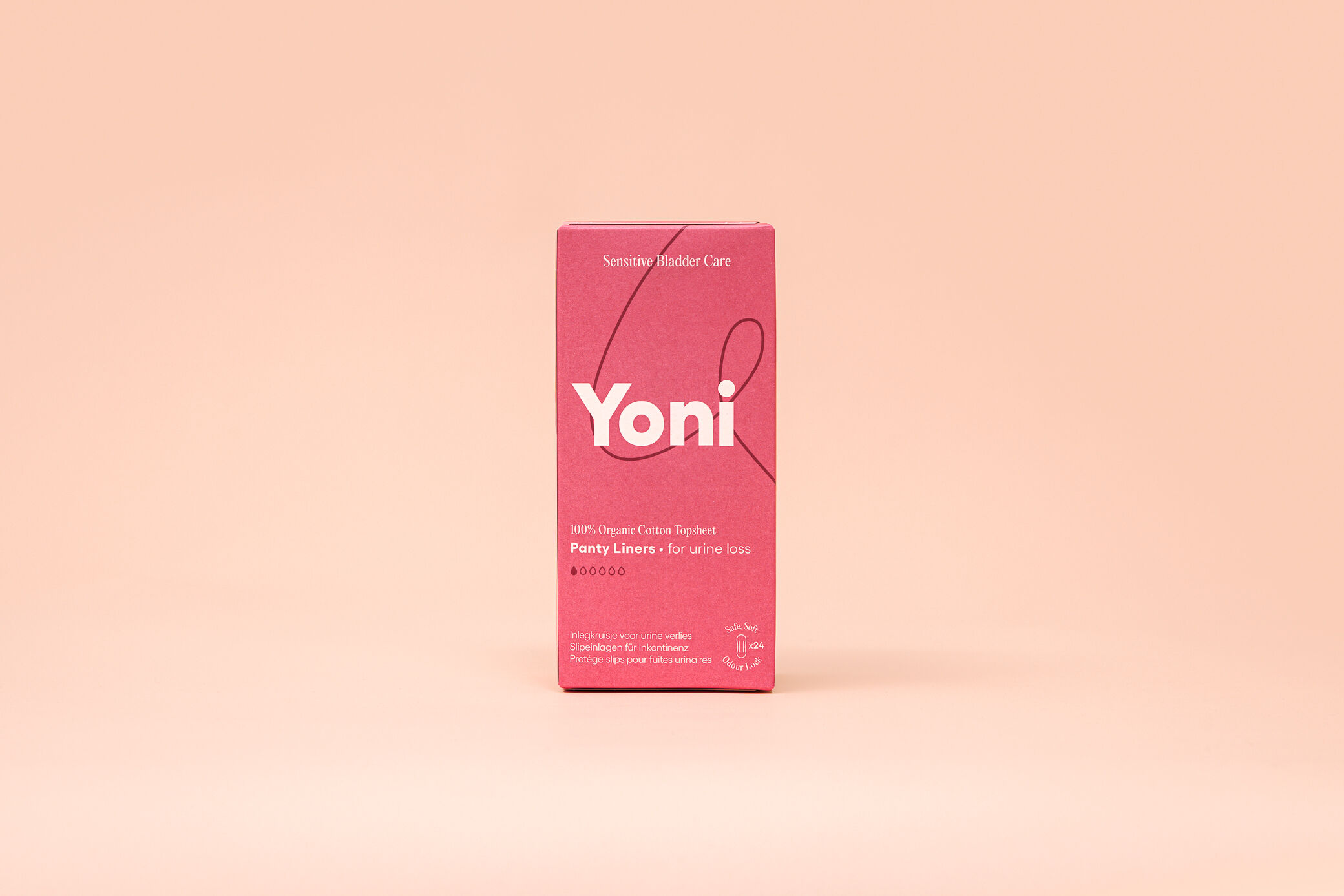 Protège-slips Yoni pour l'incontinence urinaire (24 unités) • Couche supérieure 100 % coton biologique