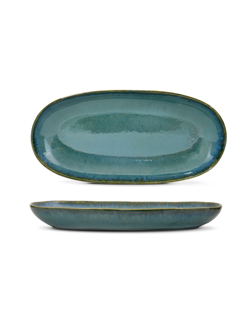 Portuguese elegance: Amazonia serving platter - L - in green