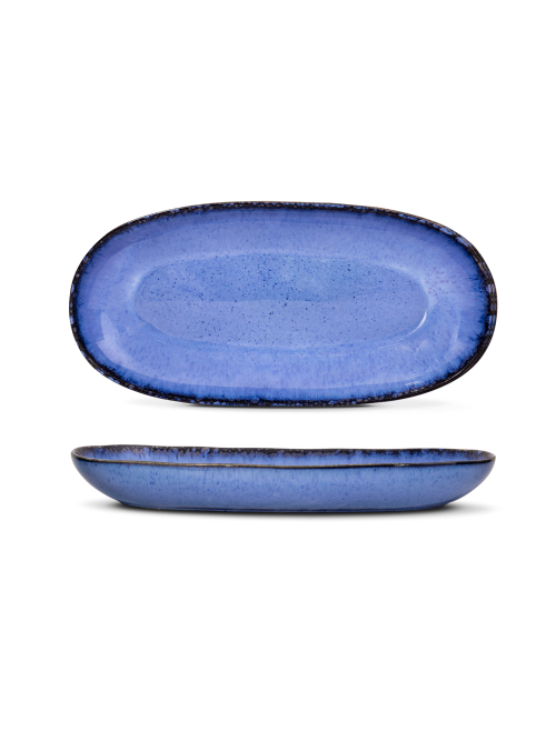 Portuguese elegance: Amazonia serving platter - L - in blue