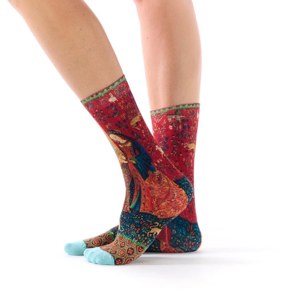 Chaussettes femme - L'Ouïe - La dame à la licorne