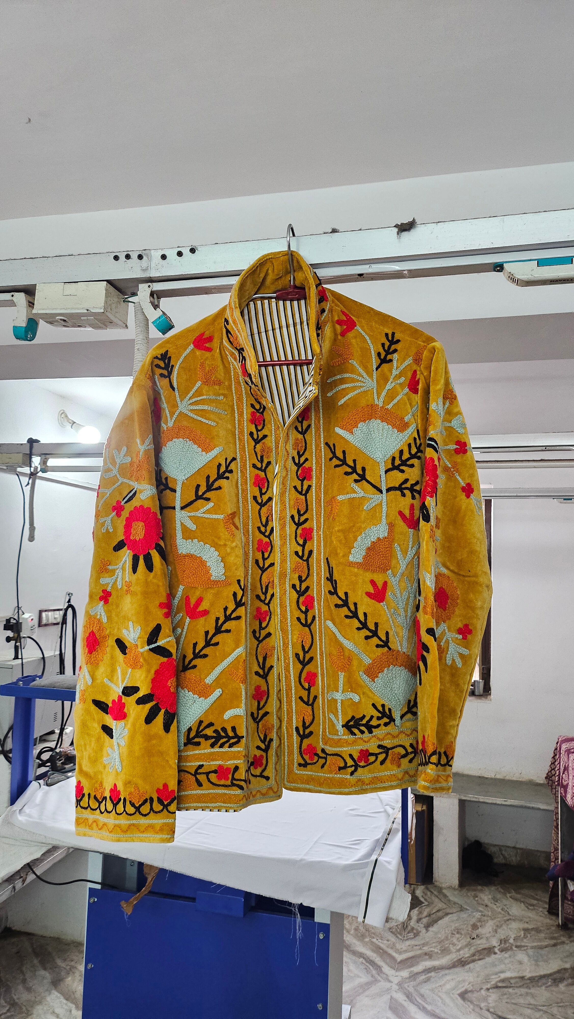 Boho Suzani Jackets, Hand Embroidered Cotton Velvet Quilted Comes in Pack of 3 Pcs