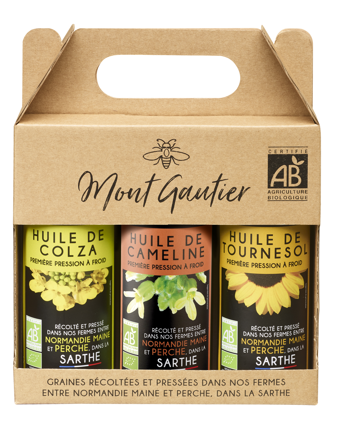 Discovery set of 3 oils (Camelina, Rapeseed and Sunflower) 250ml