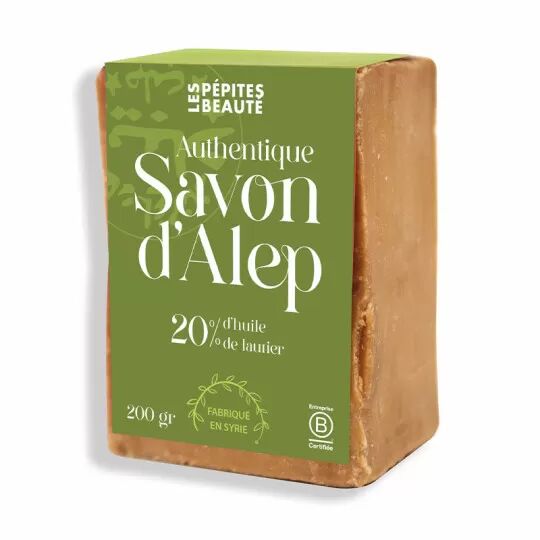 Savon d'Alep 20% - 200g - Mes pépites beautés