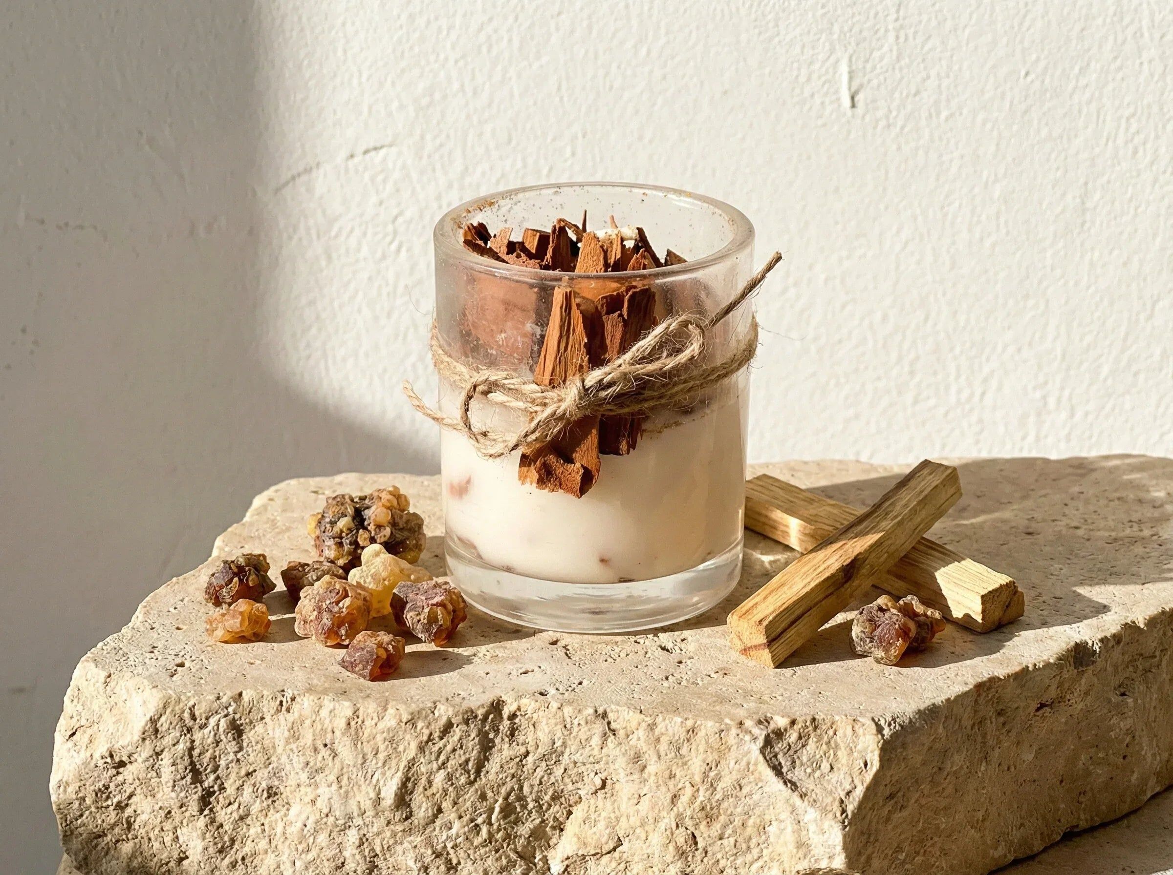 Palo Santo & Myrrh Candle - Centering & Strength