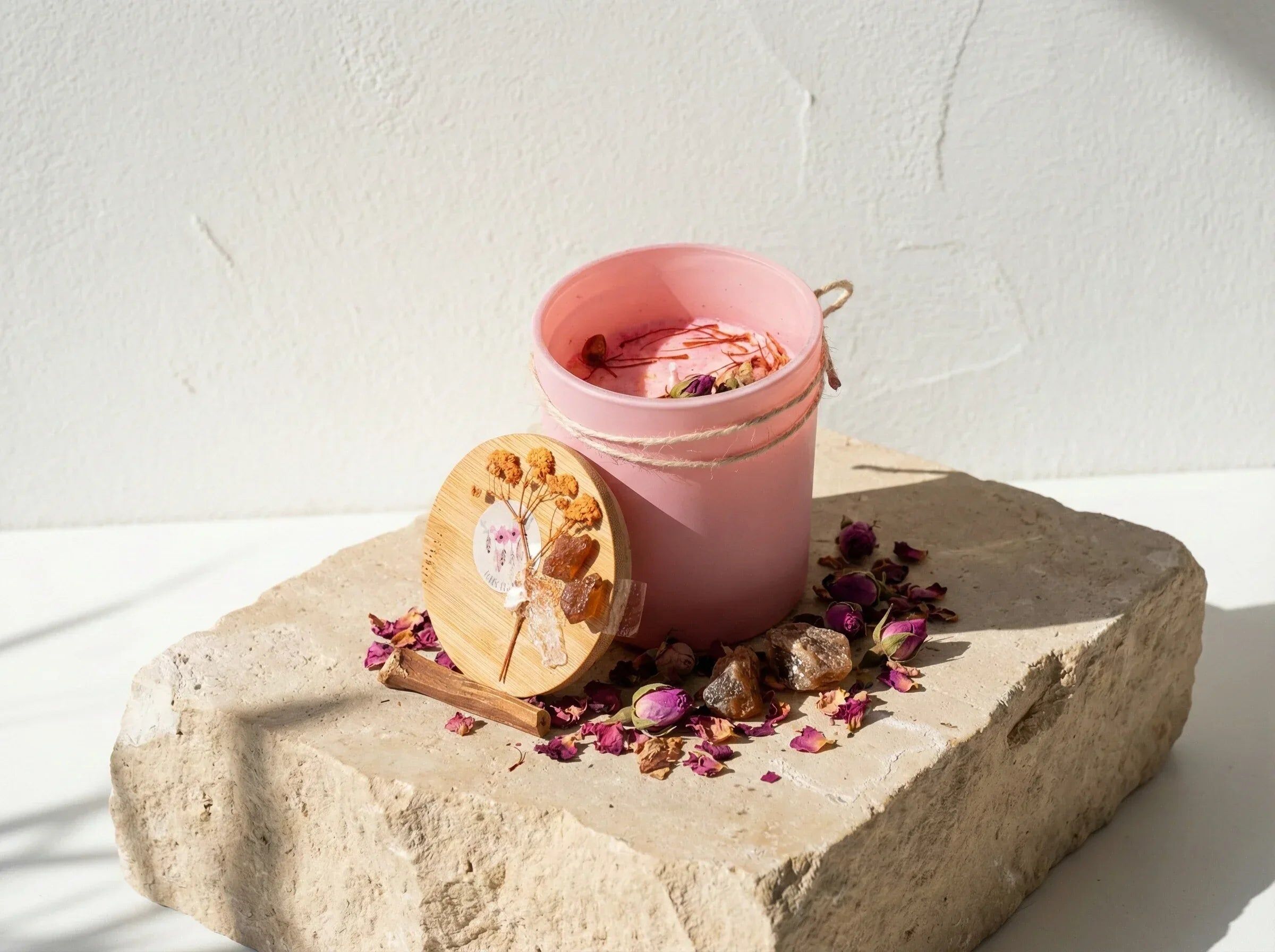 Musk & Rose Candle - Serenity & Spiritual Elegance