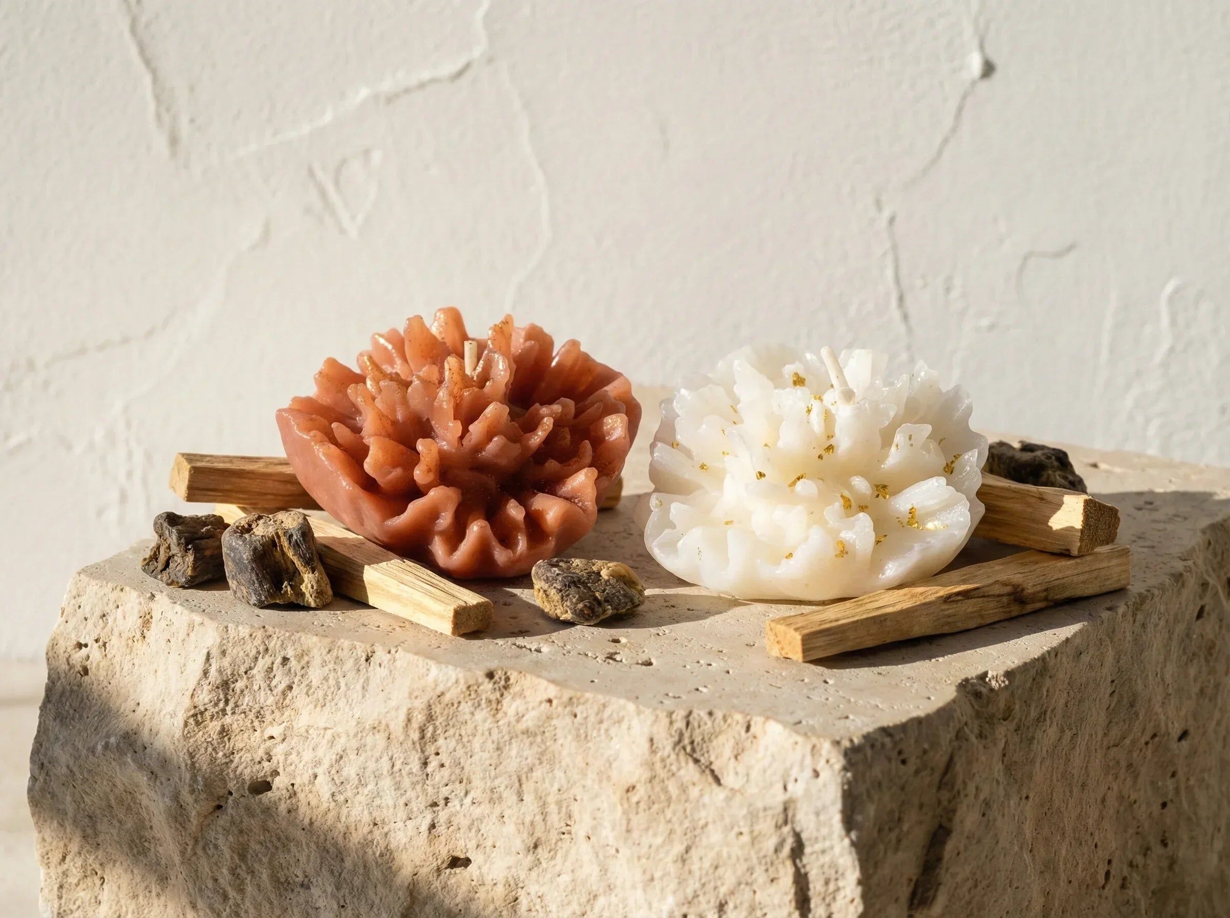 Handcrafted Palo Santo & Musk Candle - Grounding & Protection