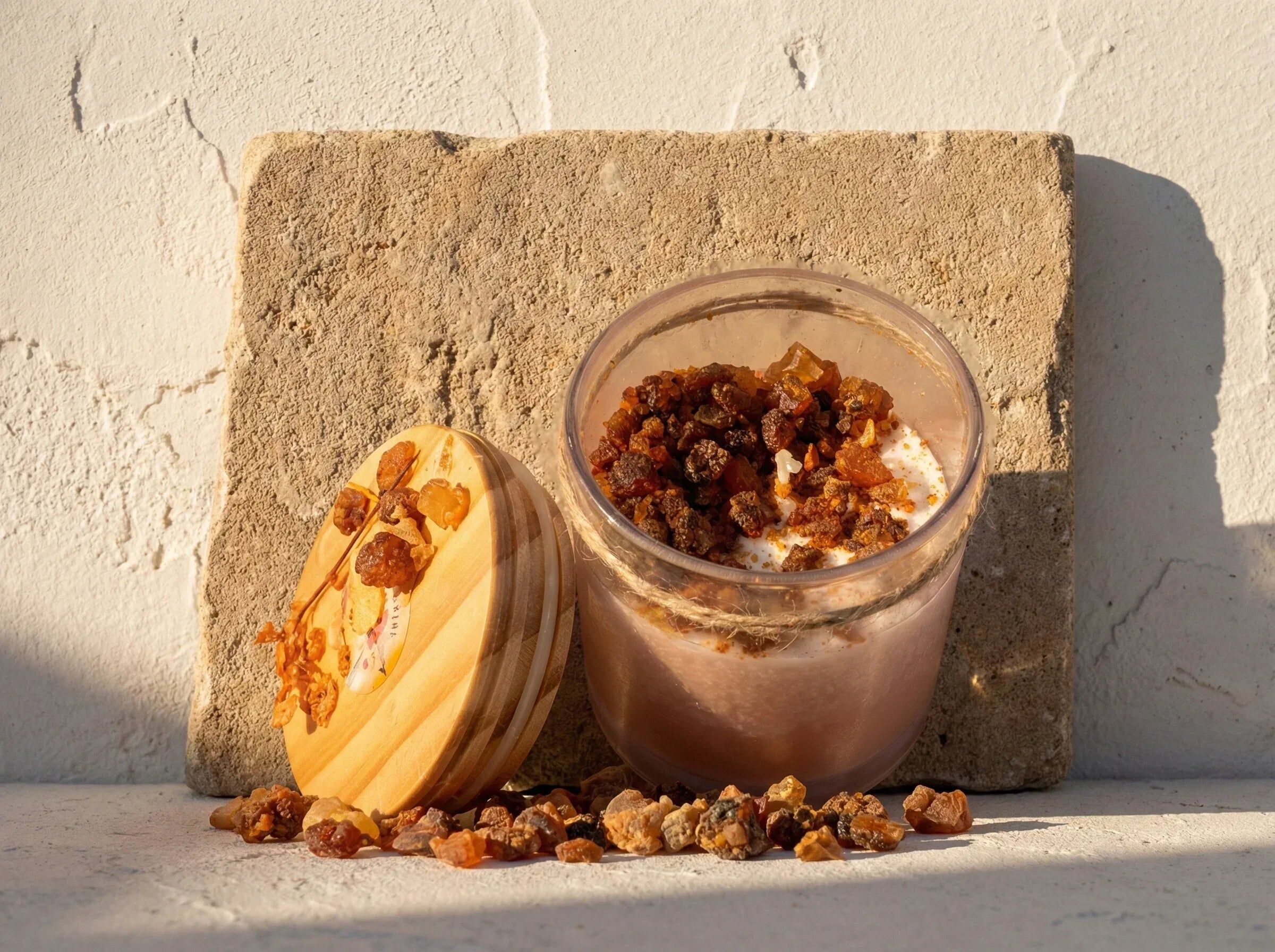 Organic Soy Wax Candle with Myrrh - Purification & Grounding