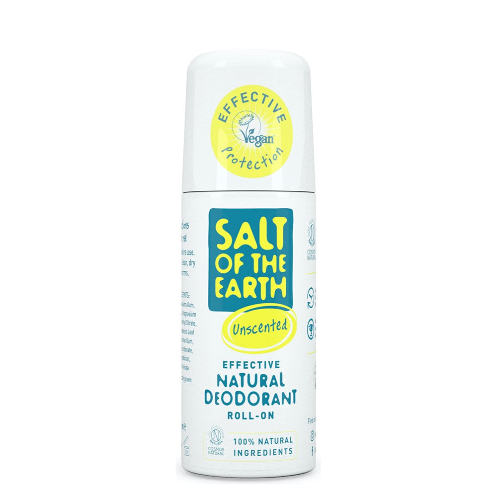 Salt of the Earth Unparfümiertes, natürliches Roll-on-Deodorant 75 ml