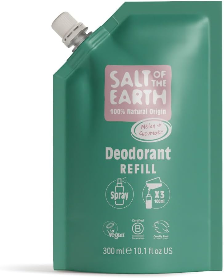 Salt of the Earth Deo Spray Nachfüllpackung Melone & Gurke 300 ml