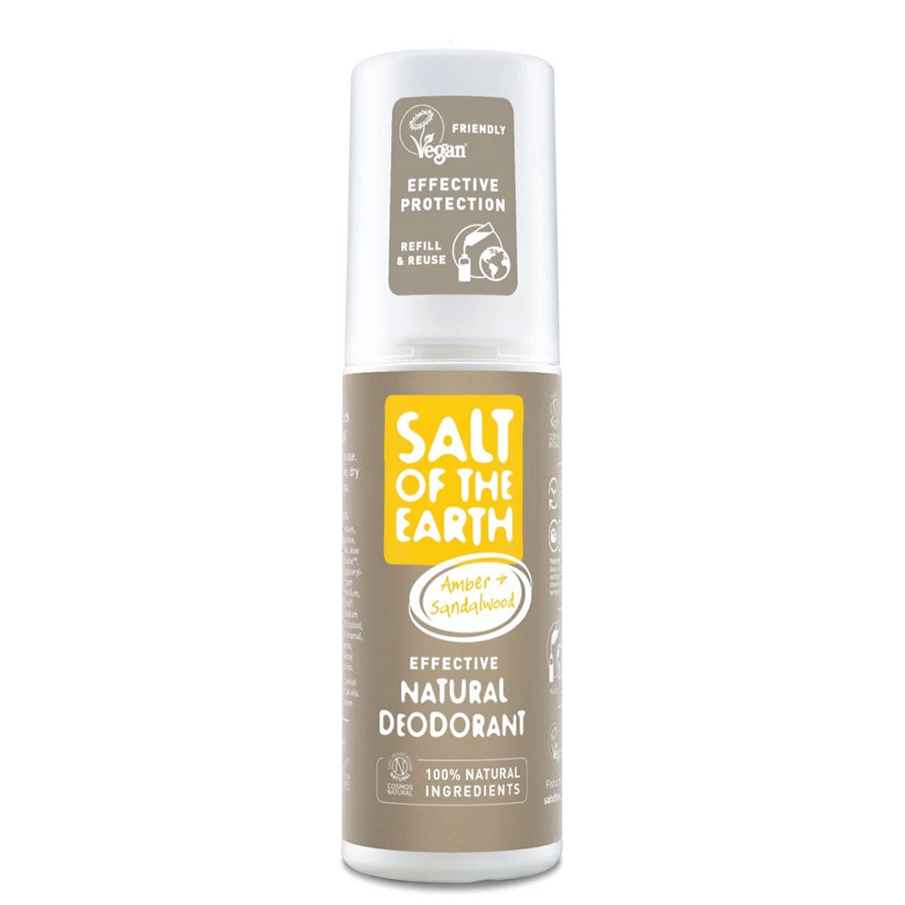 Salt of the Earth Deodorant-Spray mit natürlichem Amber und Sandelholz