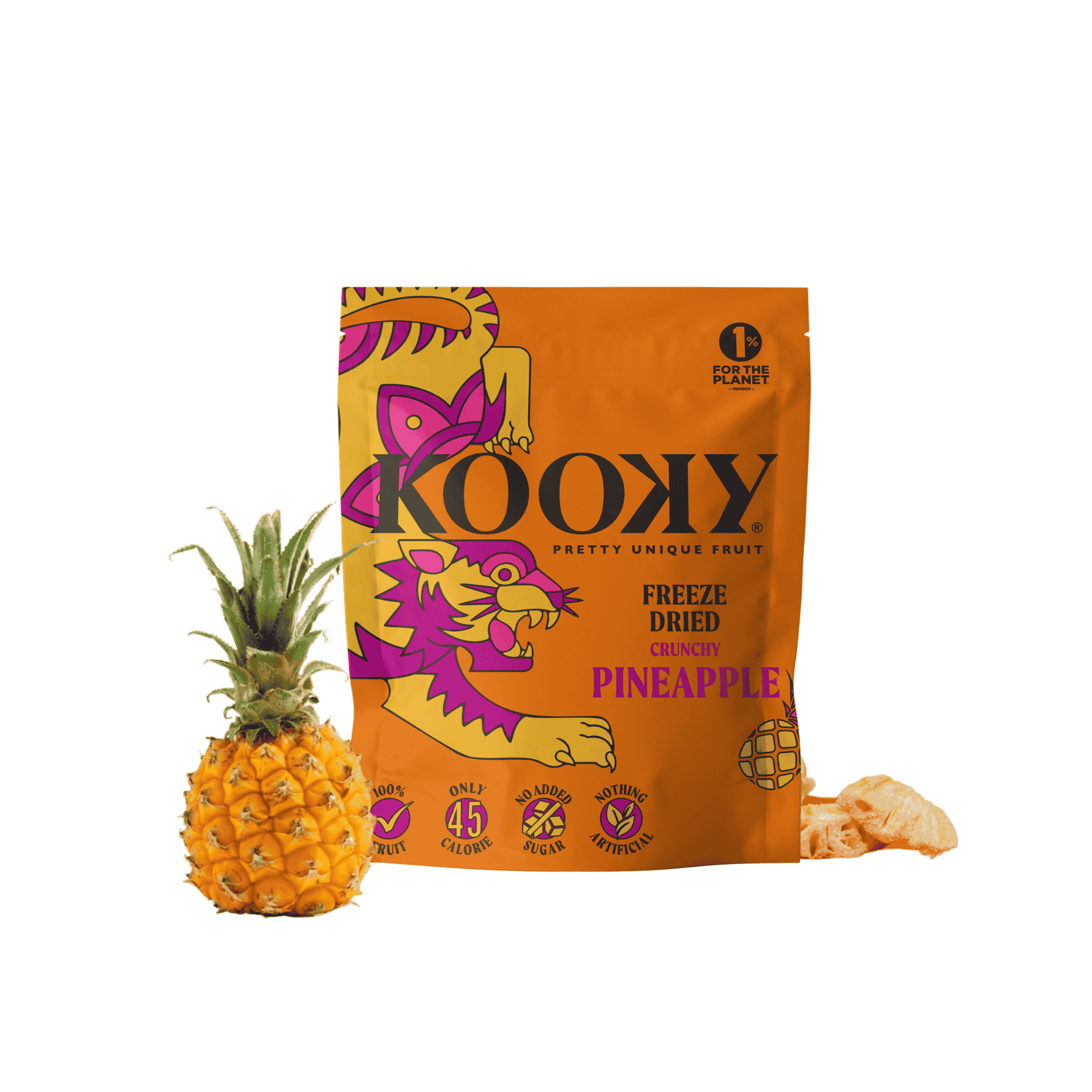 Piña liofilizada | Paquete de 12 | Crujiente | Snacks bajos en calorías totalmente naturales para niños y adultos | Sin azúcar añadido | Snacks saludables | Fruta deshidratada