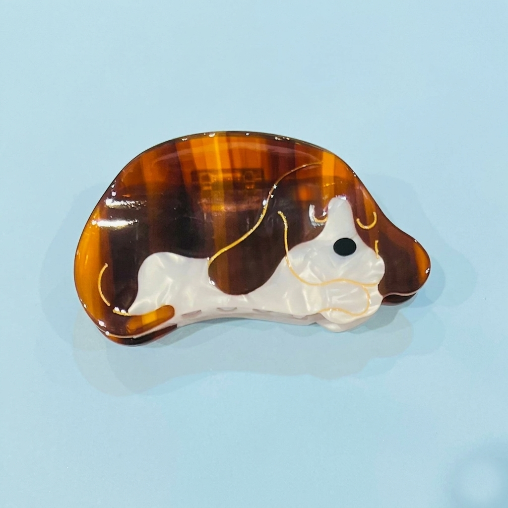 Fermaglio per capelli in acetato Cane che dorme