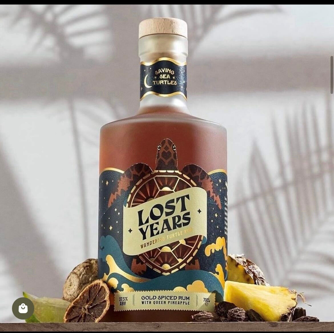 Lost Years Gold Spiced Rum with Queen Pineapple