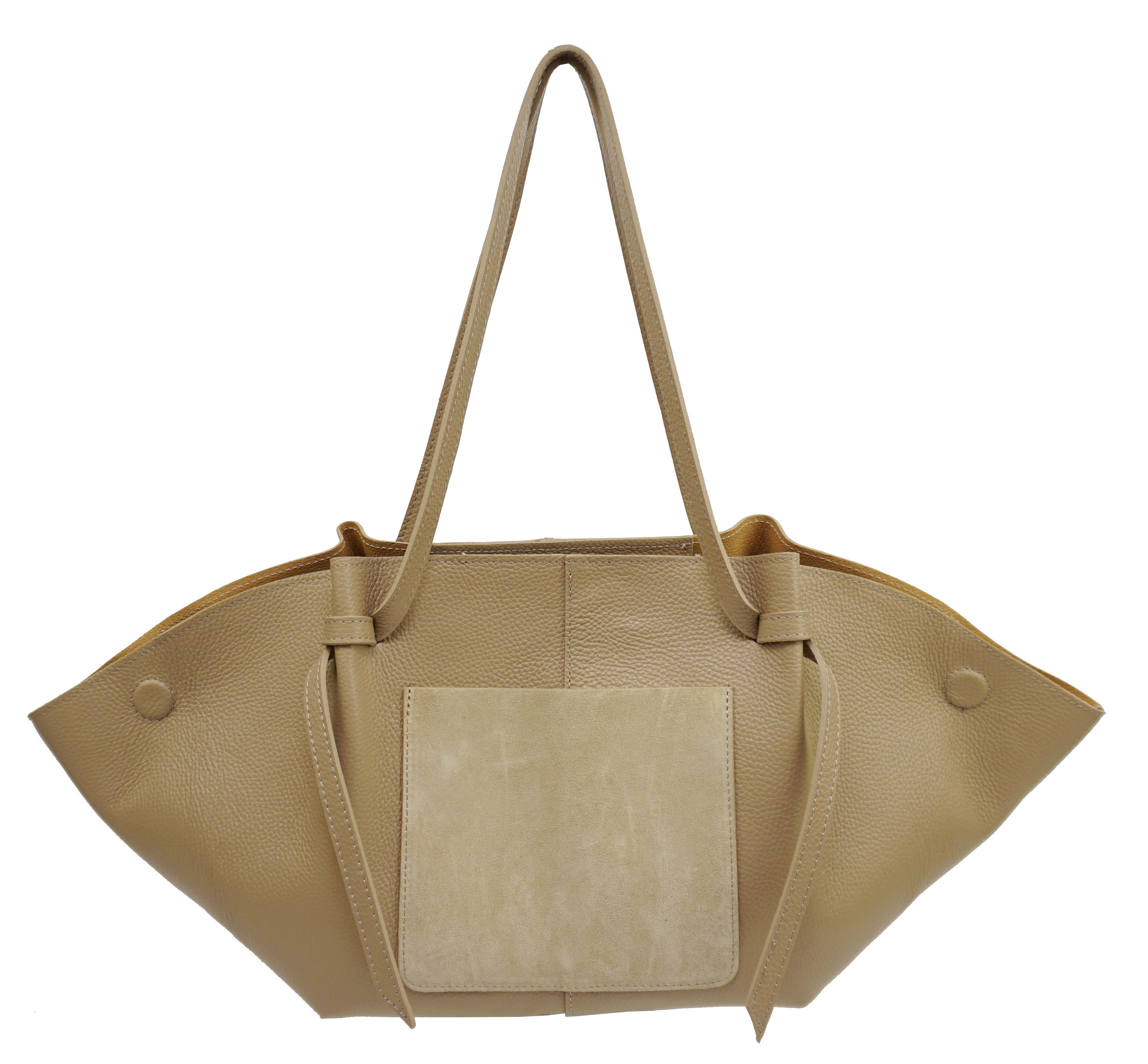Leather shoulder bag 49101