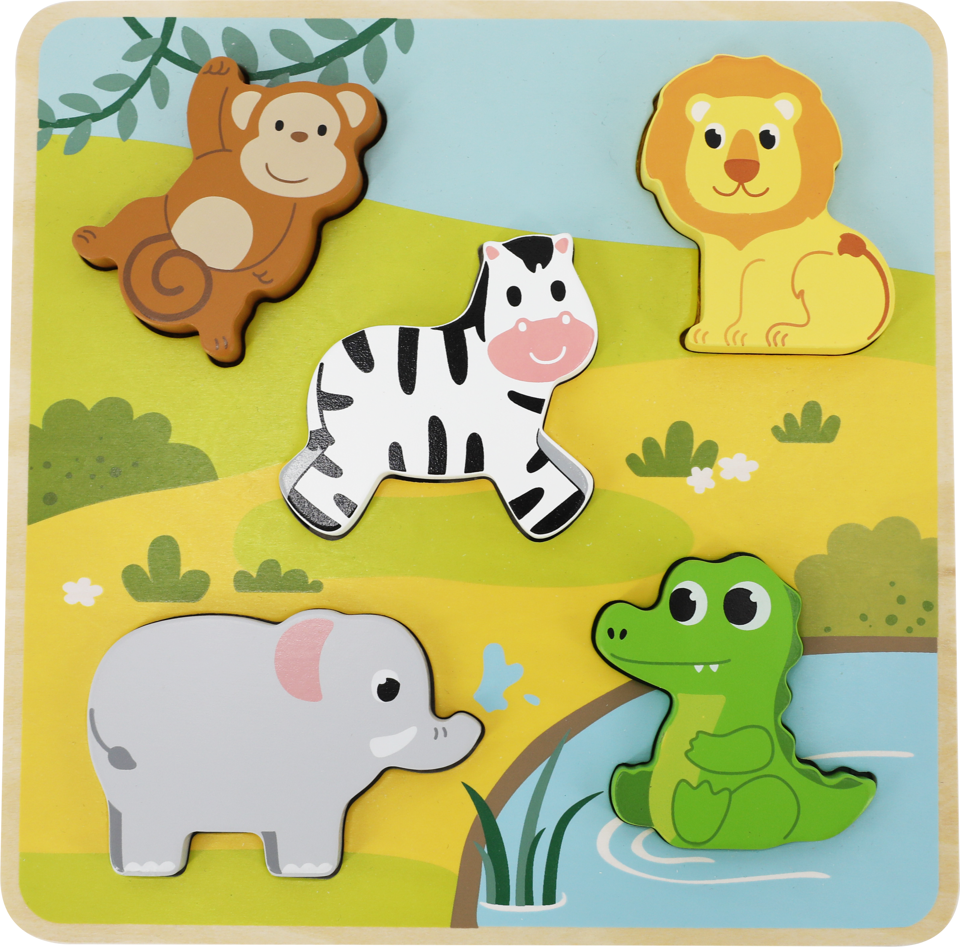 Tactile Puzzle - Savannah FSC Wood