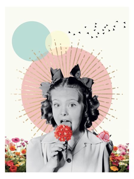 Flower Ice Cream Poster