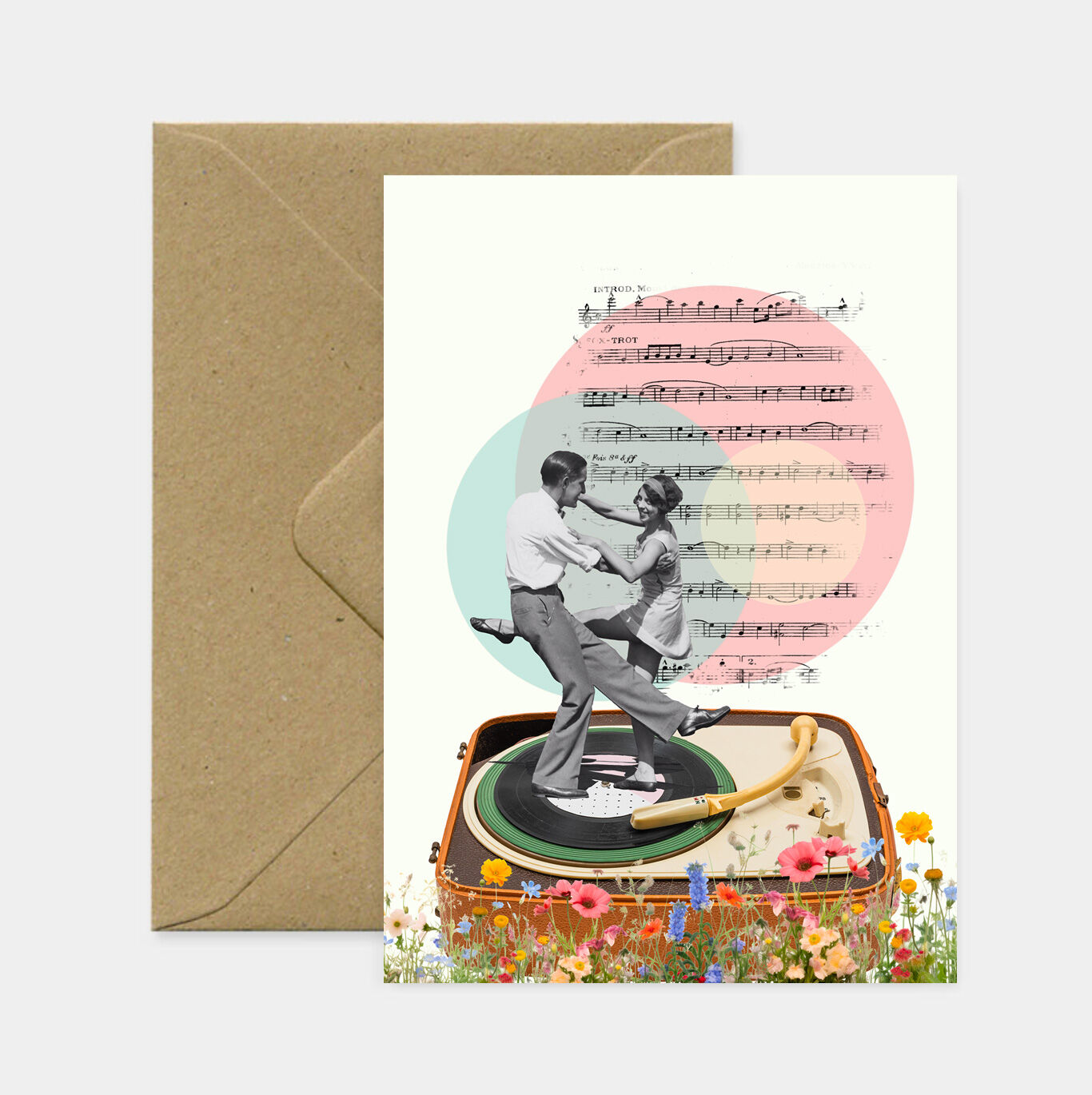 Vinyl Dance Greeting Card