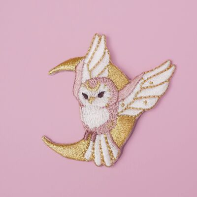 Owl iron-on patch