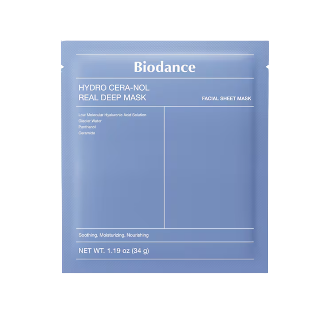 Mascarilla de hidrogel calmante profunda BIODANCE Hydro Cera-Nol 1 unidad, Mascarilla de hidrogel calmante profunda con Cera-Nol x 1 unidad