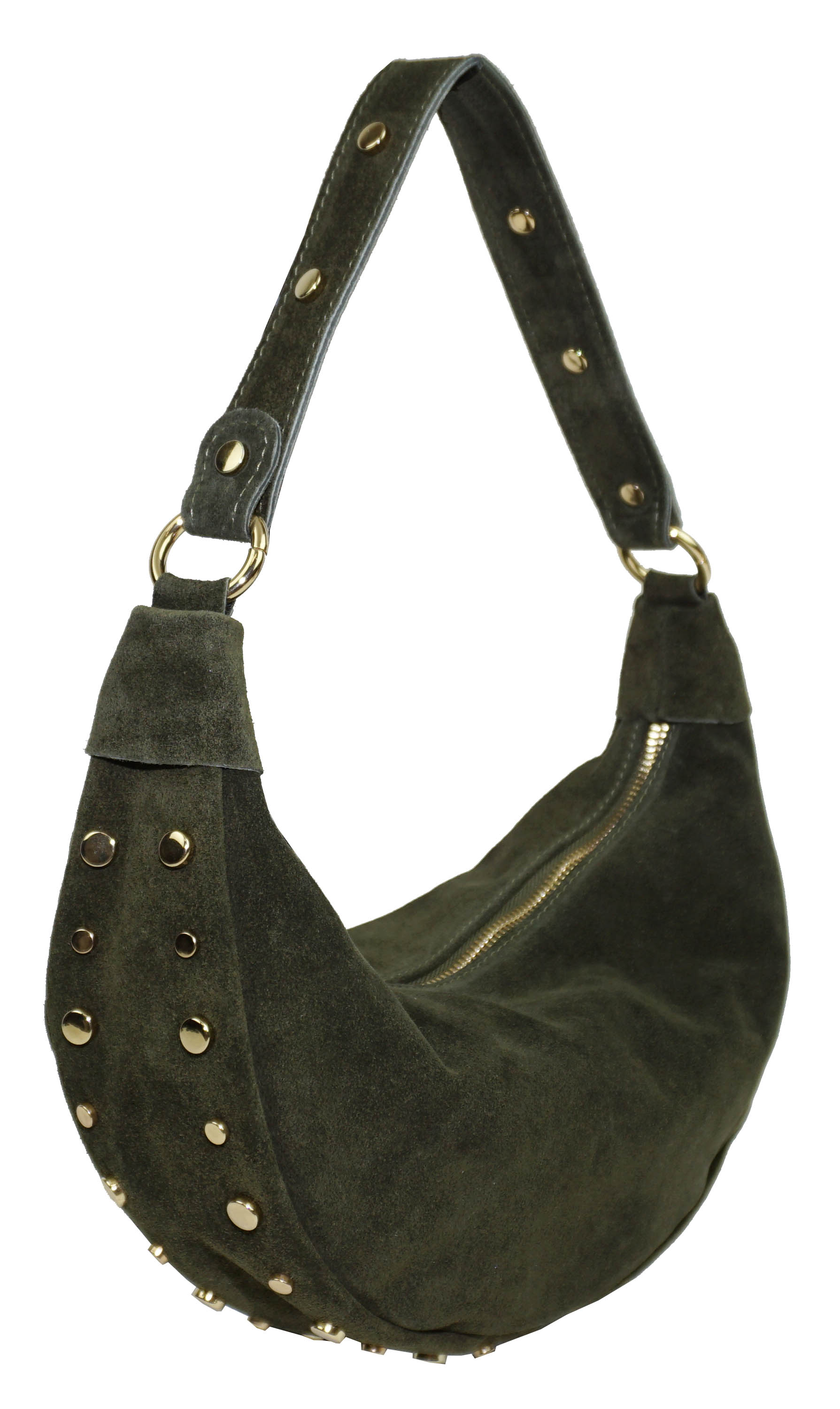 D2406 split leather shoulder bag